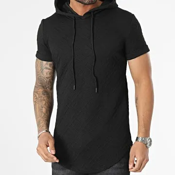 Maglietta con cappuccio oversize Rinascimento nero