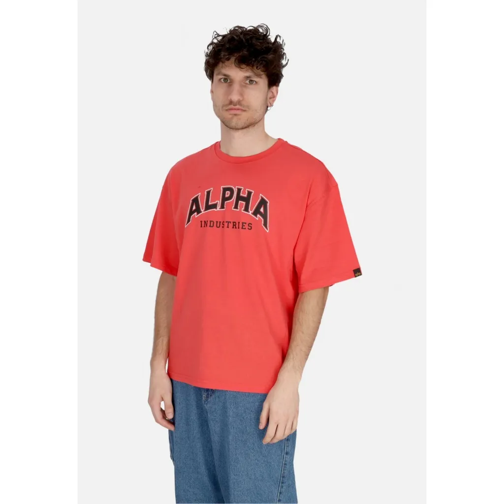 maglietta uomo college tee RADIANT RED