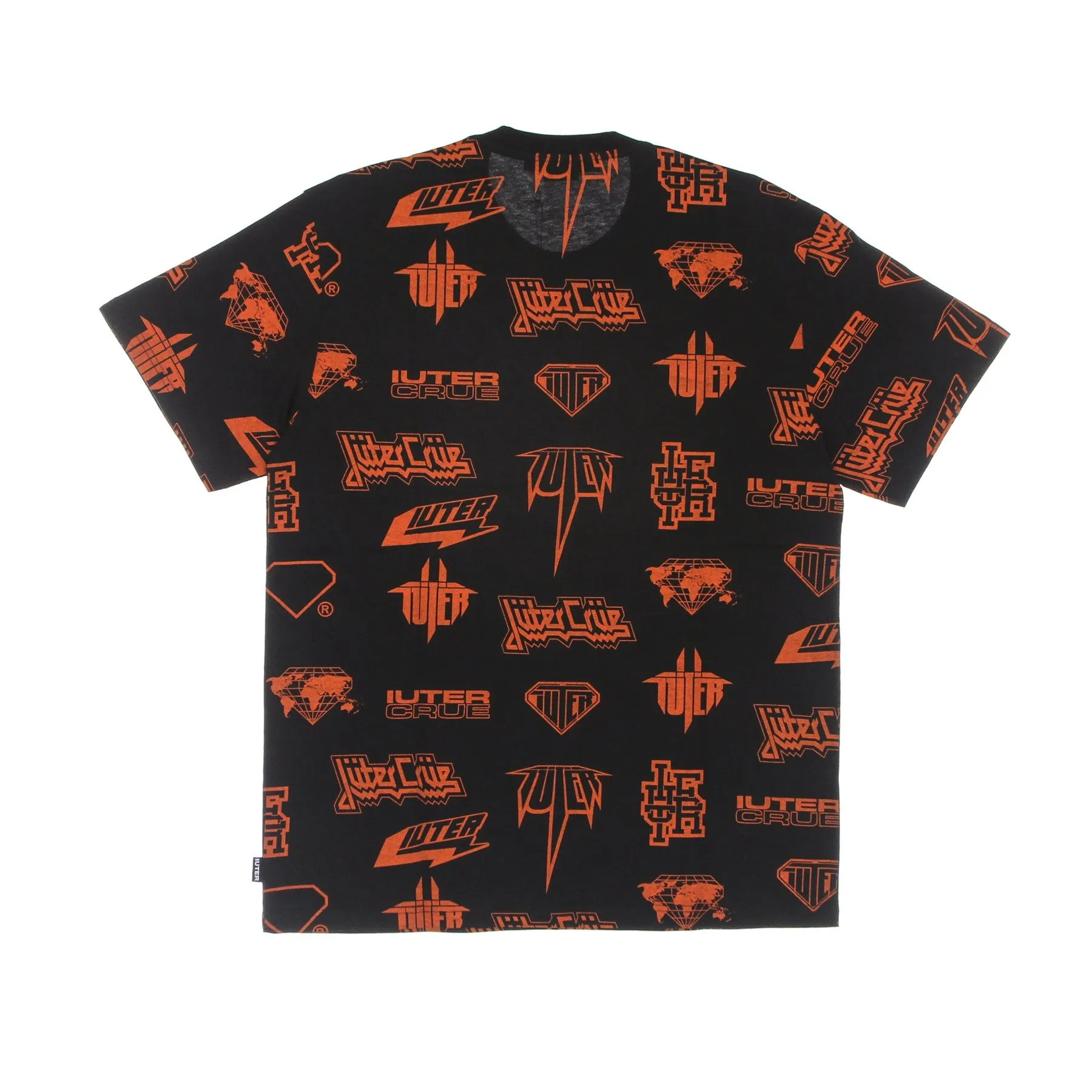 Maglietta Uomo Horns Allover Tee Black