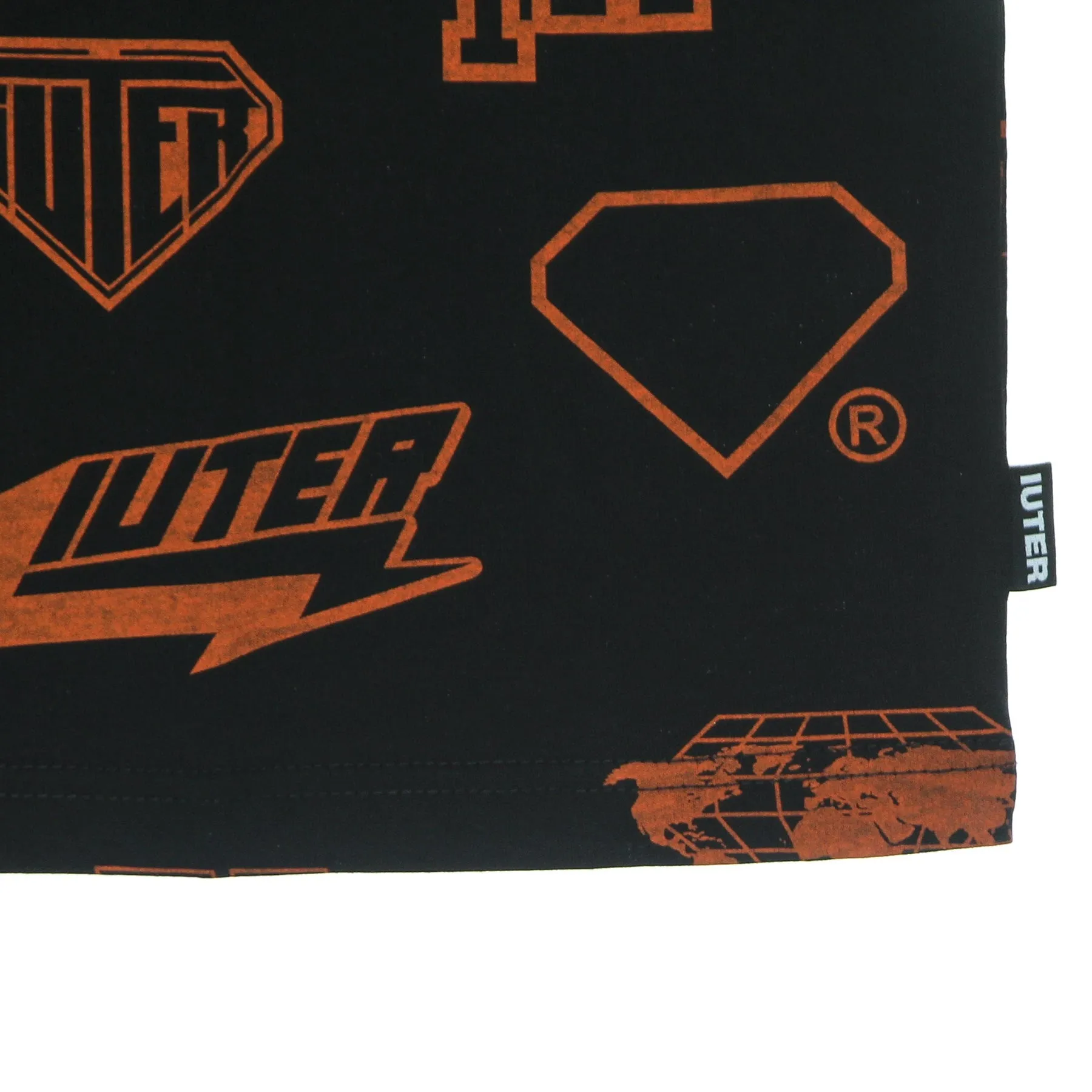 Maglietta Uomo Horns Allover Tee Black