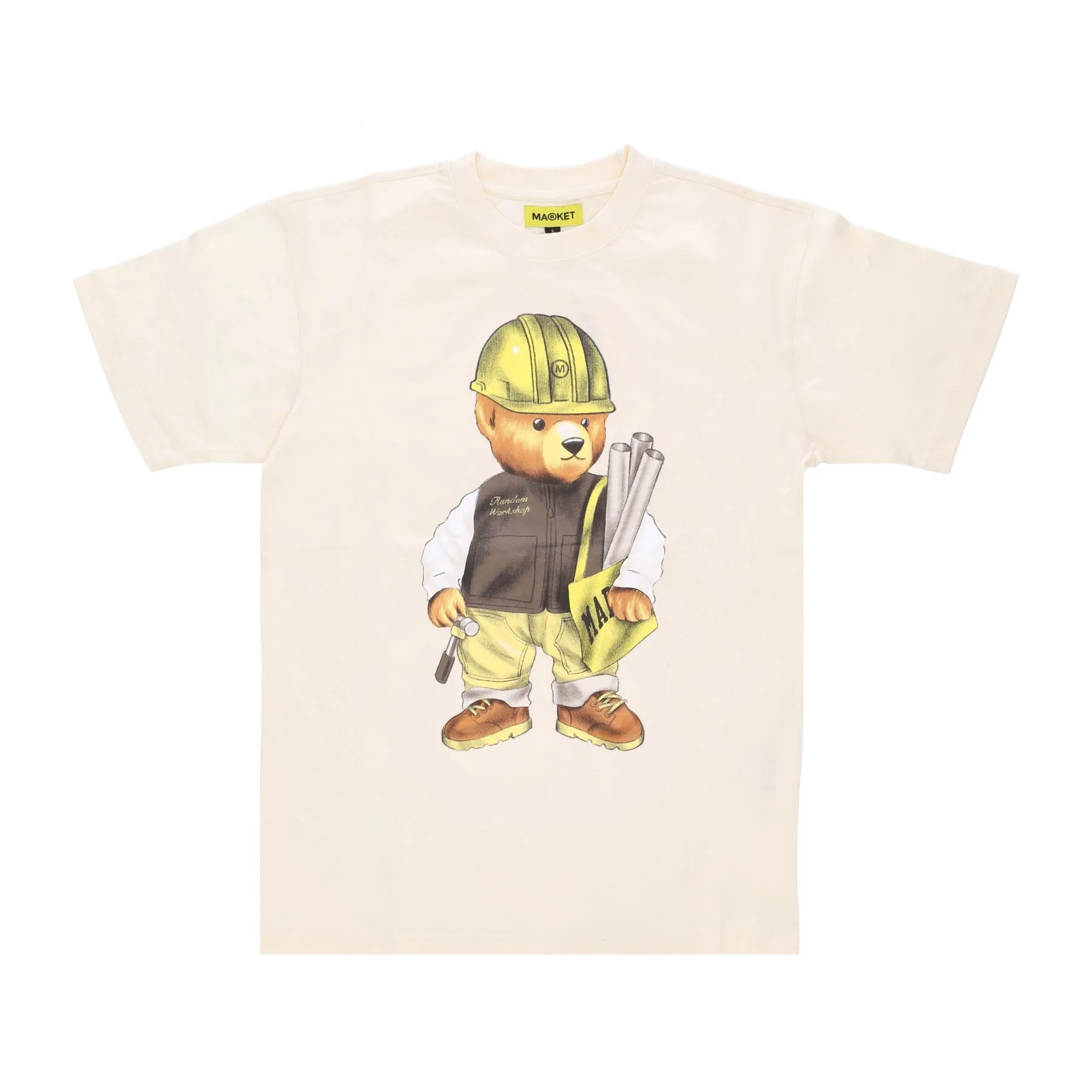 Maglietta Uomo Workshop Bear Tee Cream