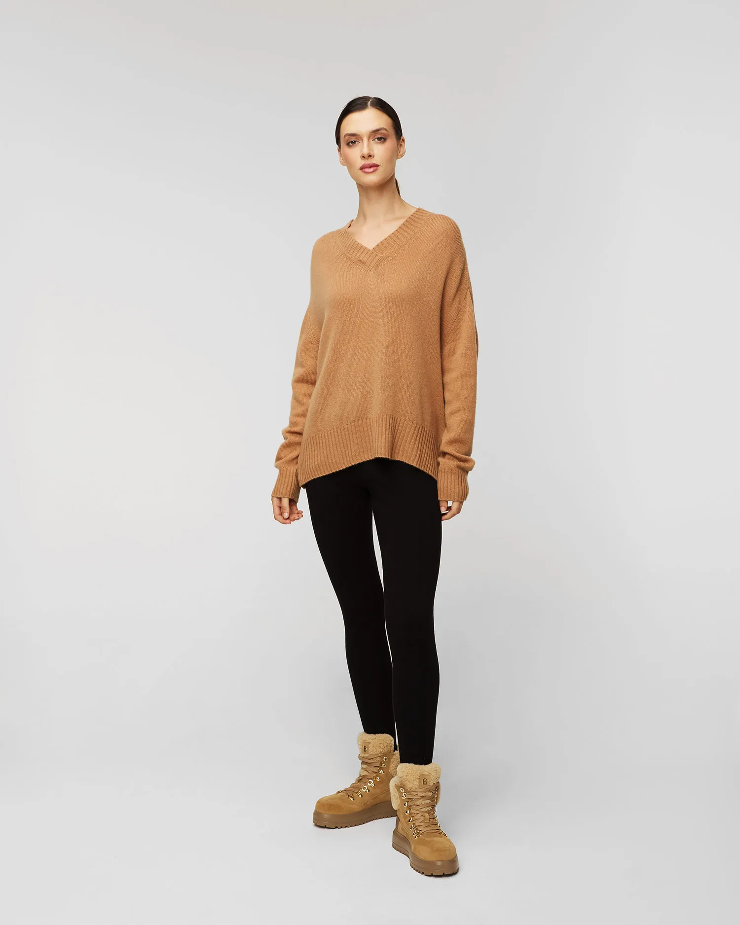 Maglione in cashmere da donna Allude V-sweater 11155-44