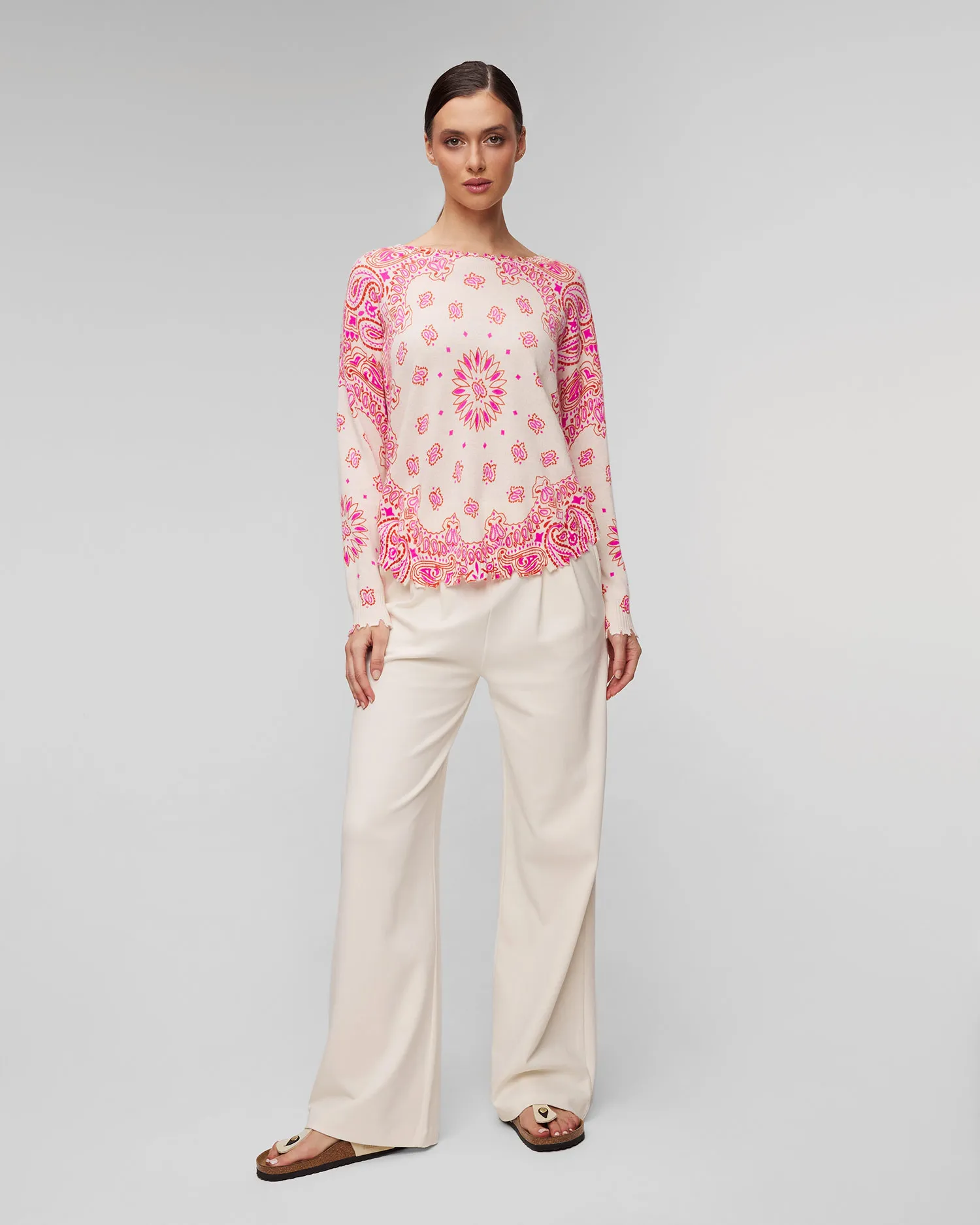 Maglione in cashmere da donna Kujten Mela Western f3221-226