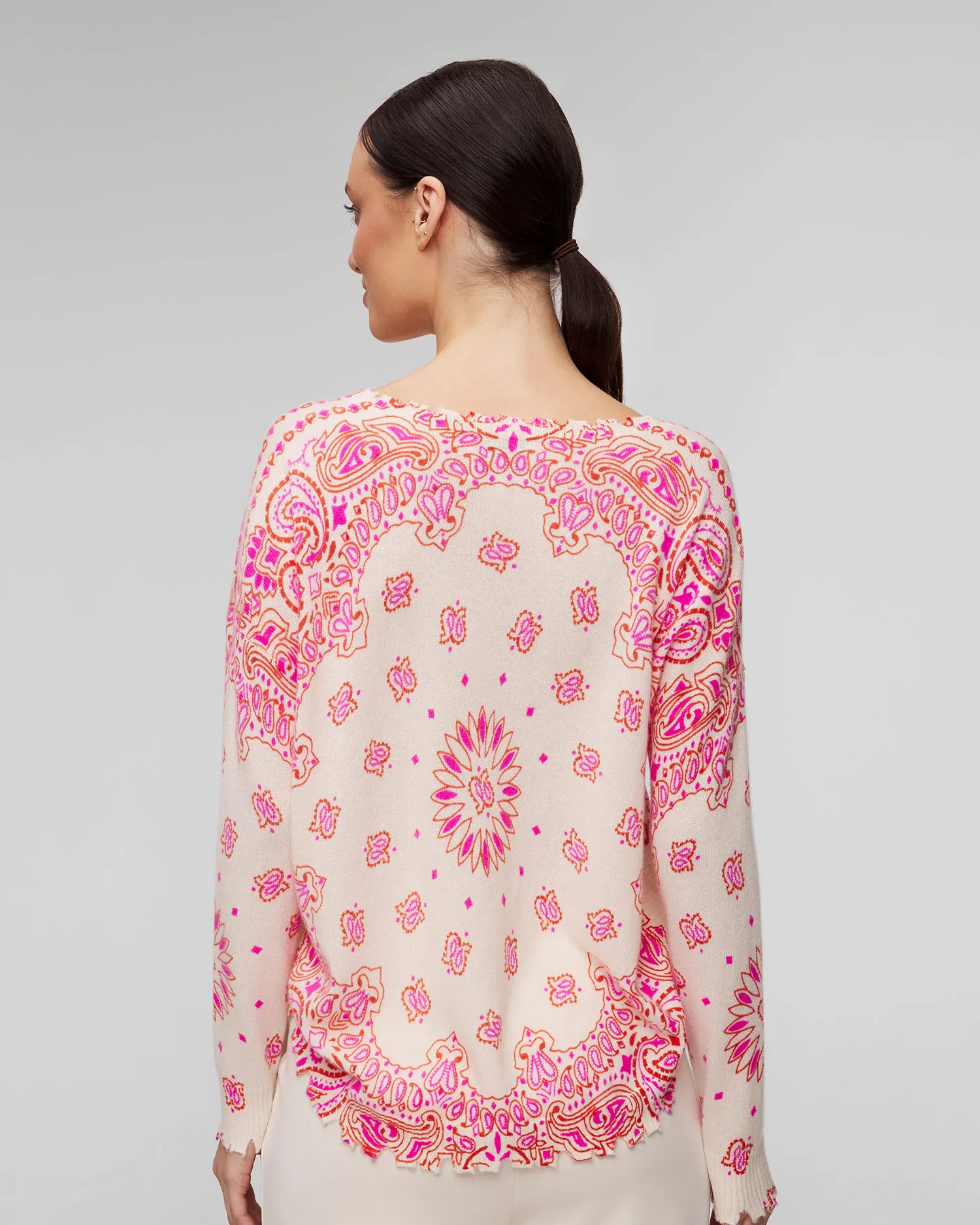 Maglione in cashmere da donna Kujten Mela Western f3221-226