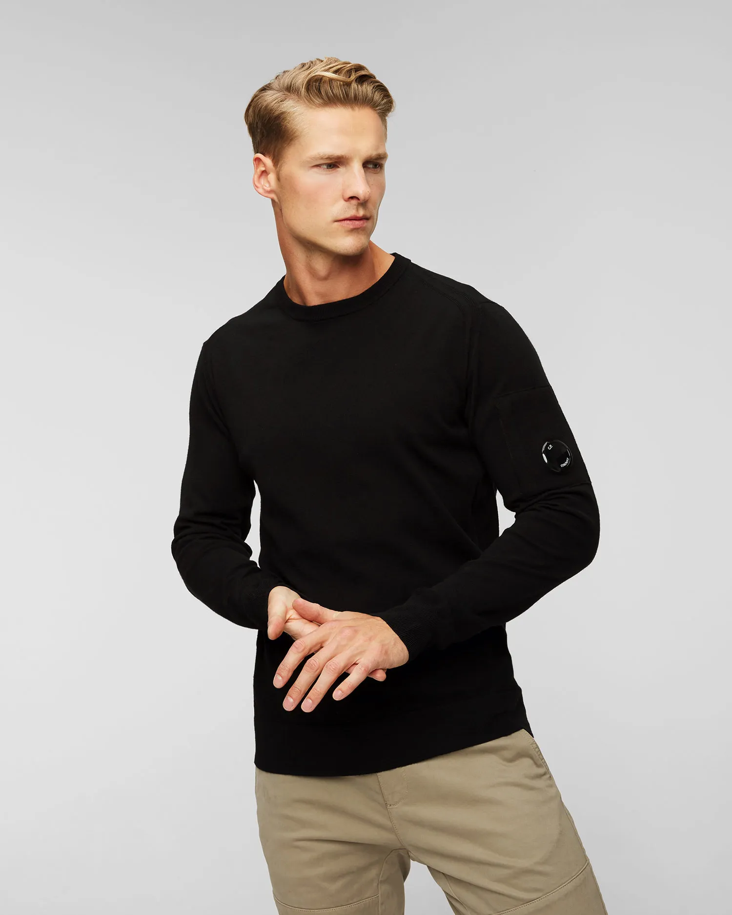 Maglione in lana da uomo C.P. Company 15cmkn072a005528a-999