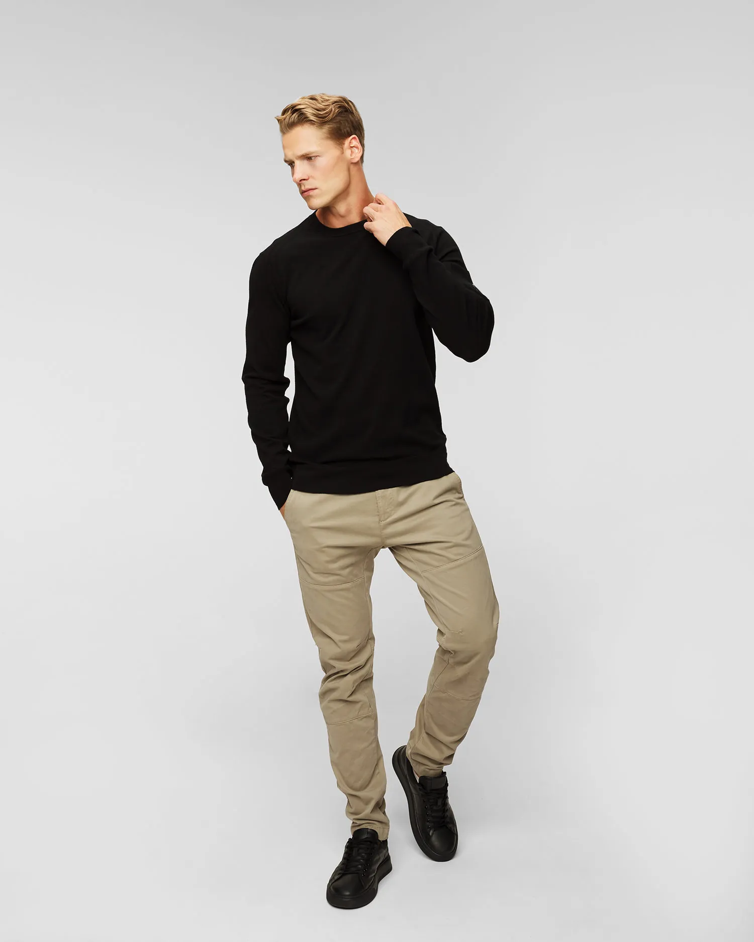 Maglione in lana da uomo C.P. Company 15cmkn072a005528a-999