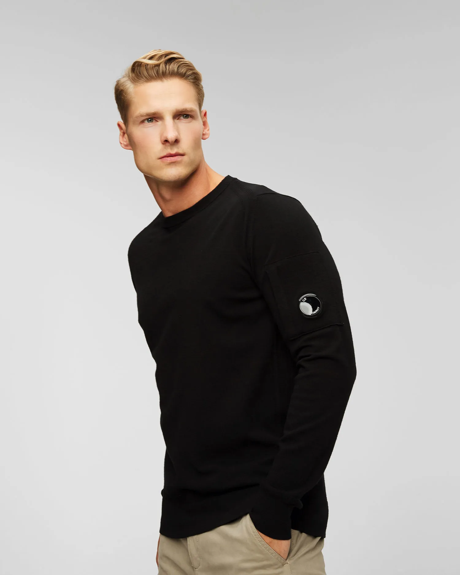 Maglione in lana da uomo C.P. Company 15cmkn072a005528a-999