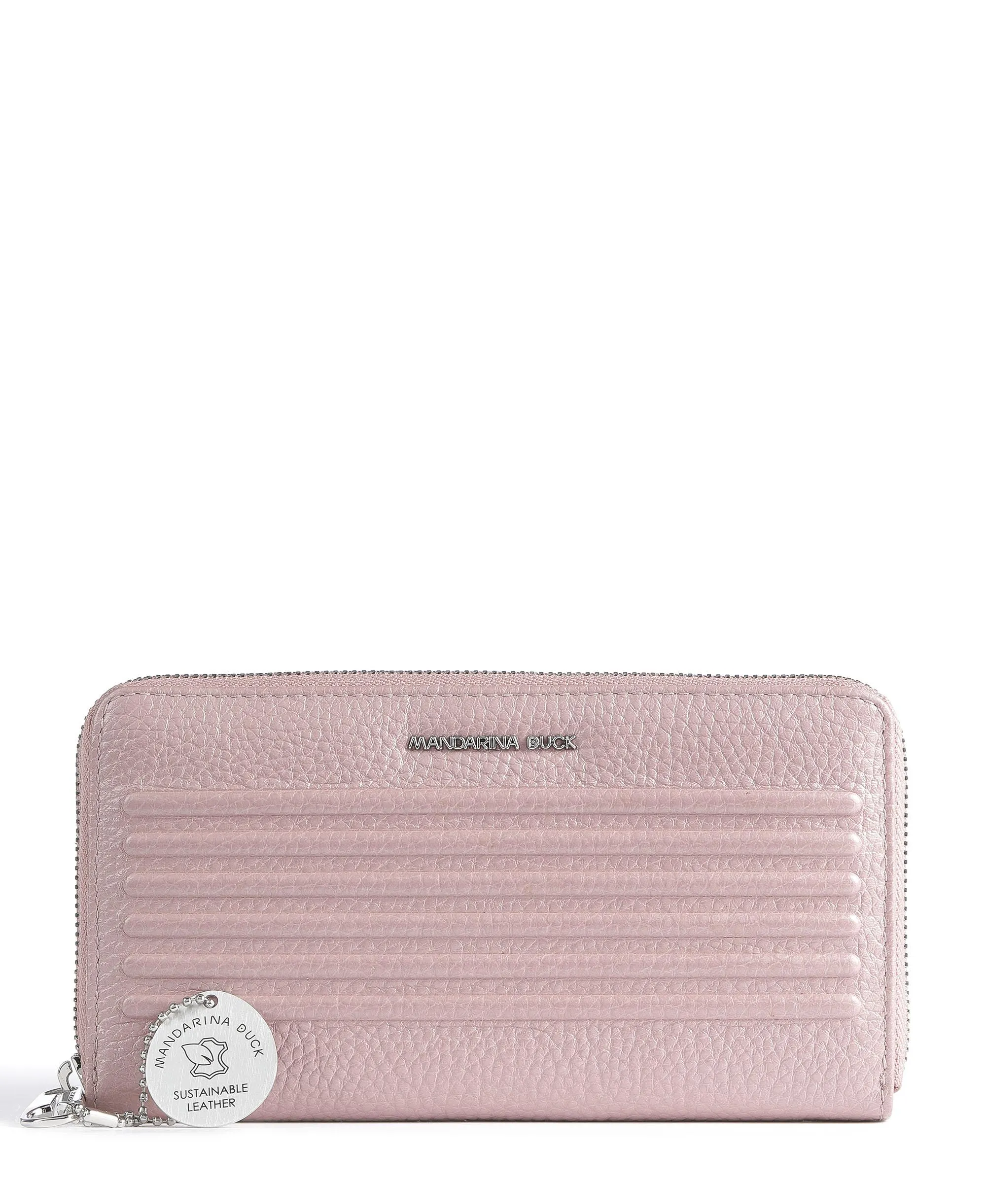  Mandarina Duck I-Con Portafoglio pelle di vitello grana rosa  