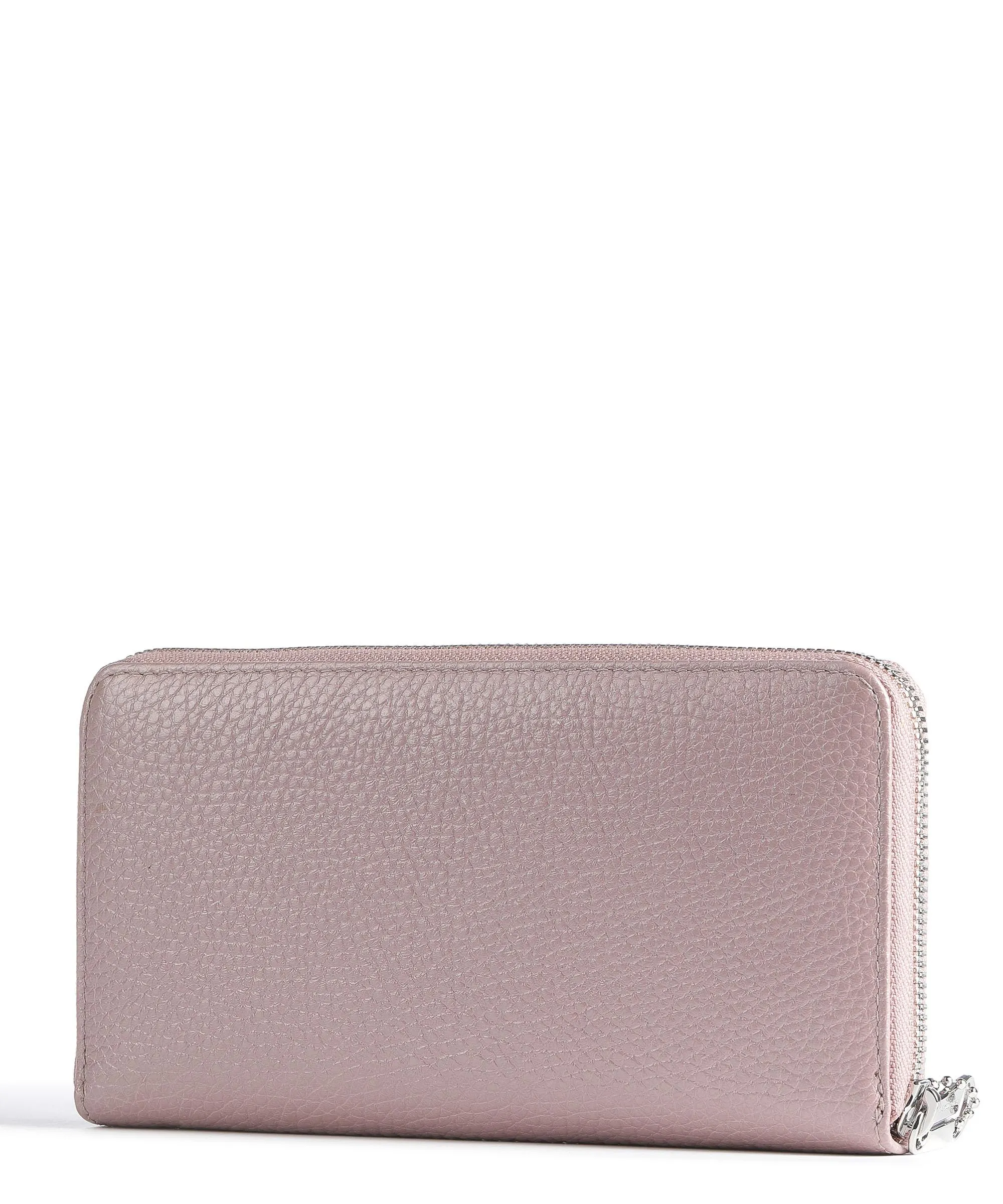  Mandarina Duck I-Con Portafoglio pelle di vitello grana rosa  
