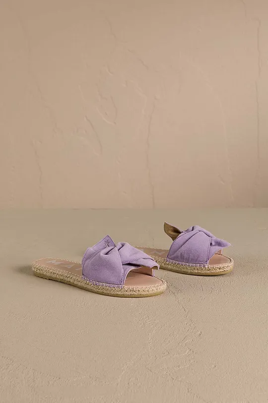 Manebi ciabatte slide in camoscio Hamptons Sandals With Knot