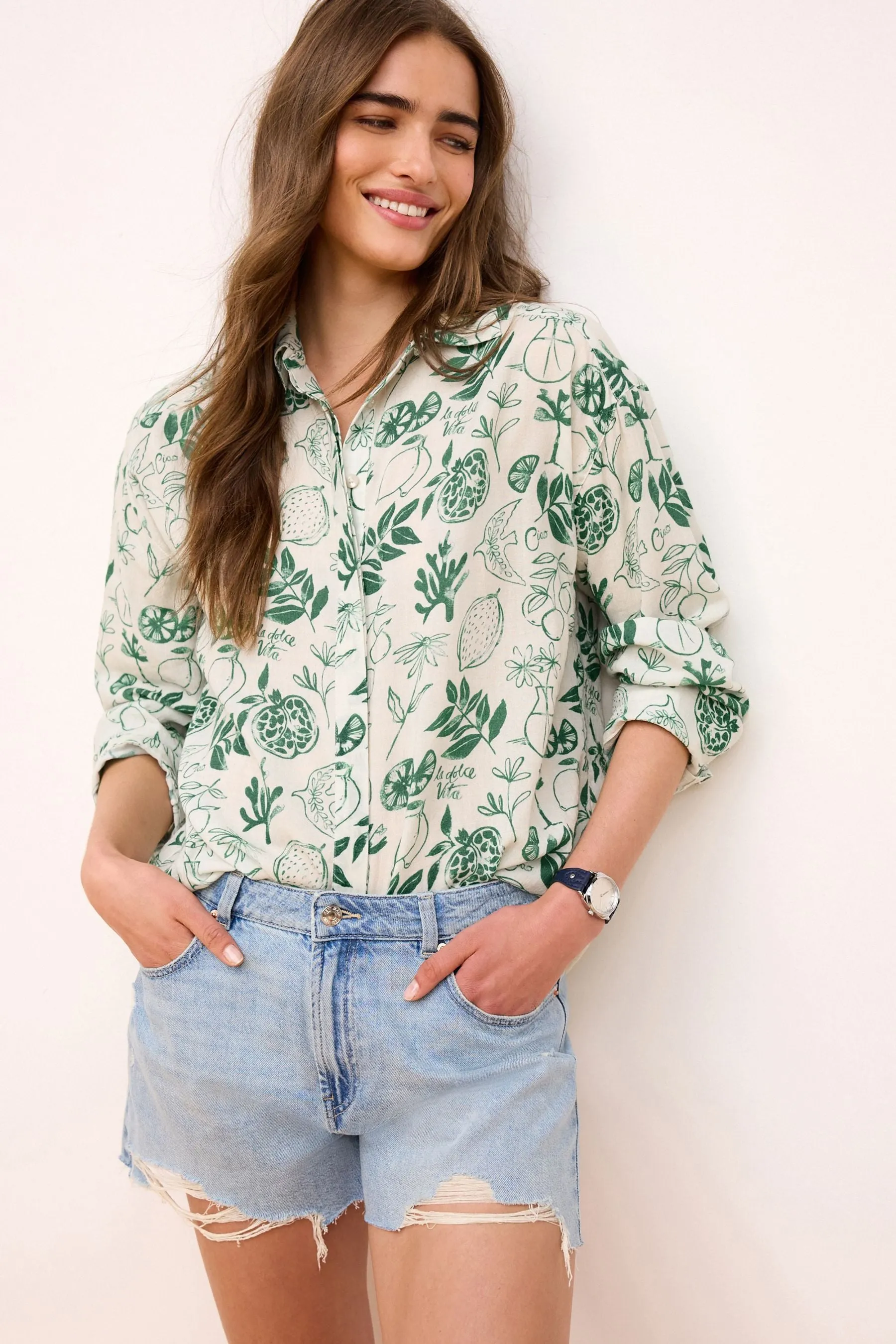 Manica lunga Con colletto - Camicia estiva