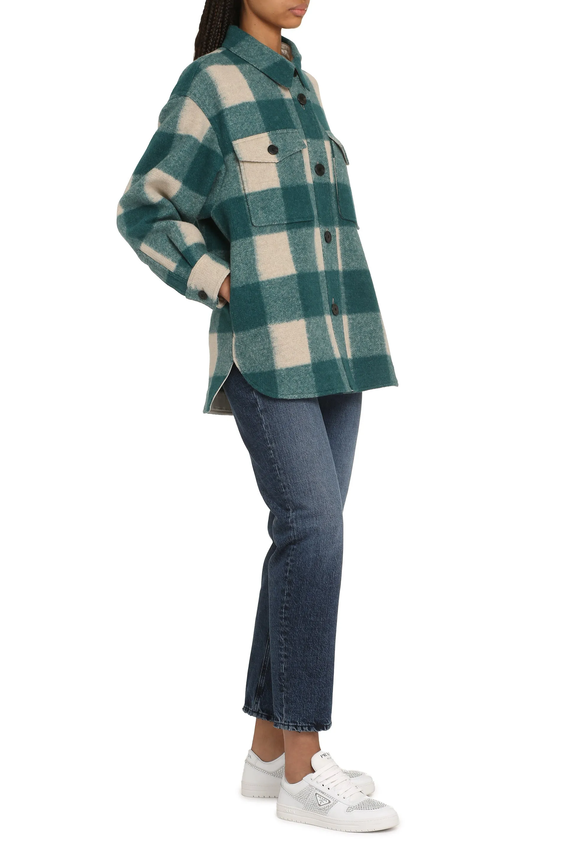 Marant étoile Overshirt Harveli in misto lana