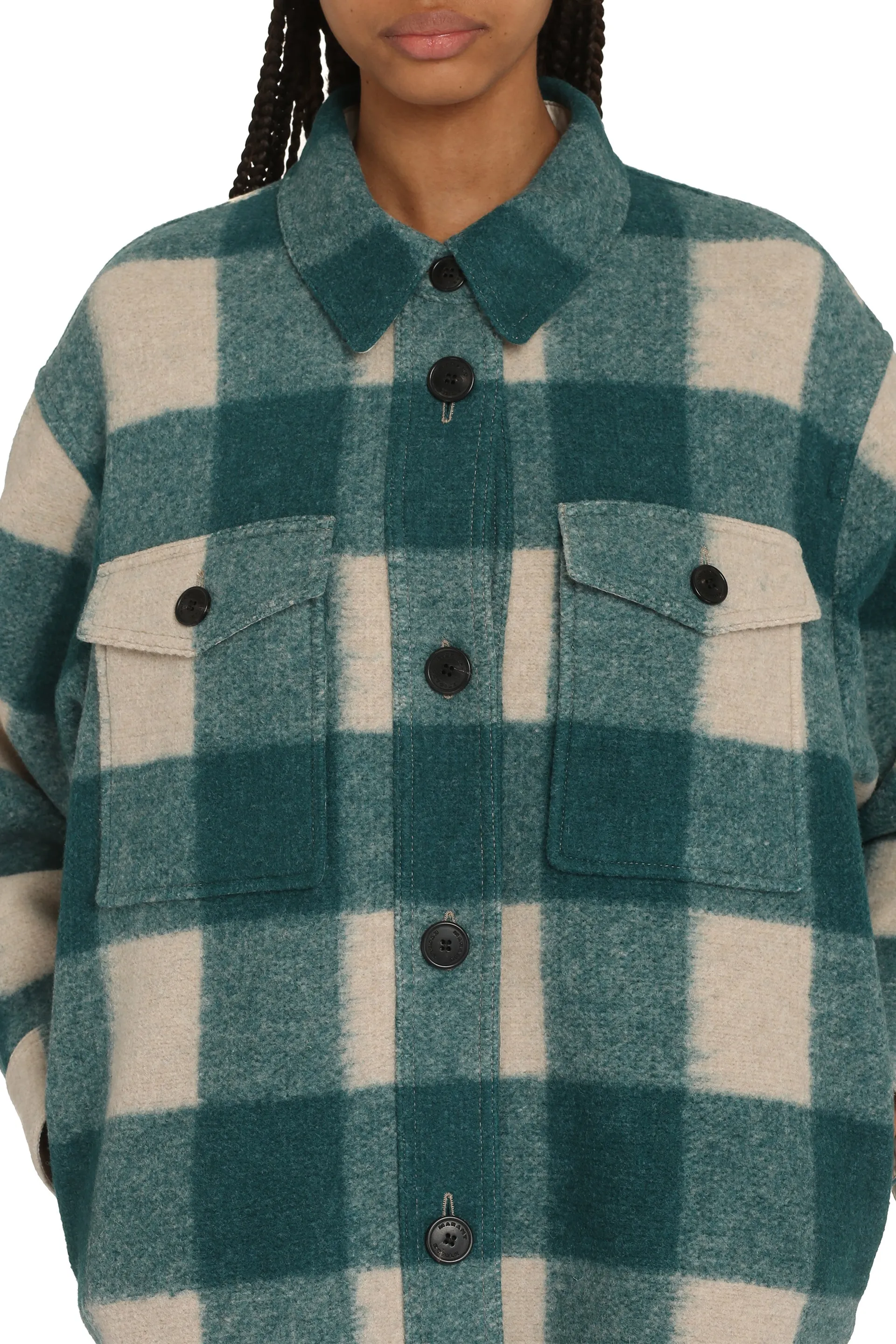 Marant étoile Overshirt Harveli in misto lana