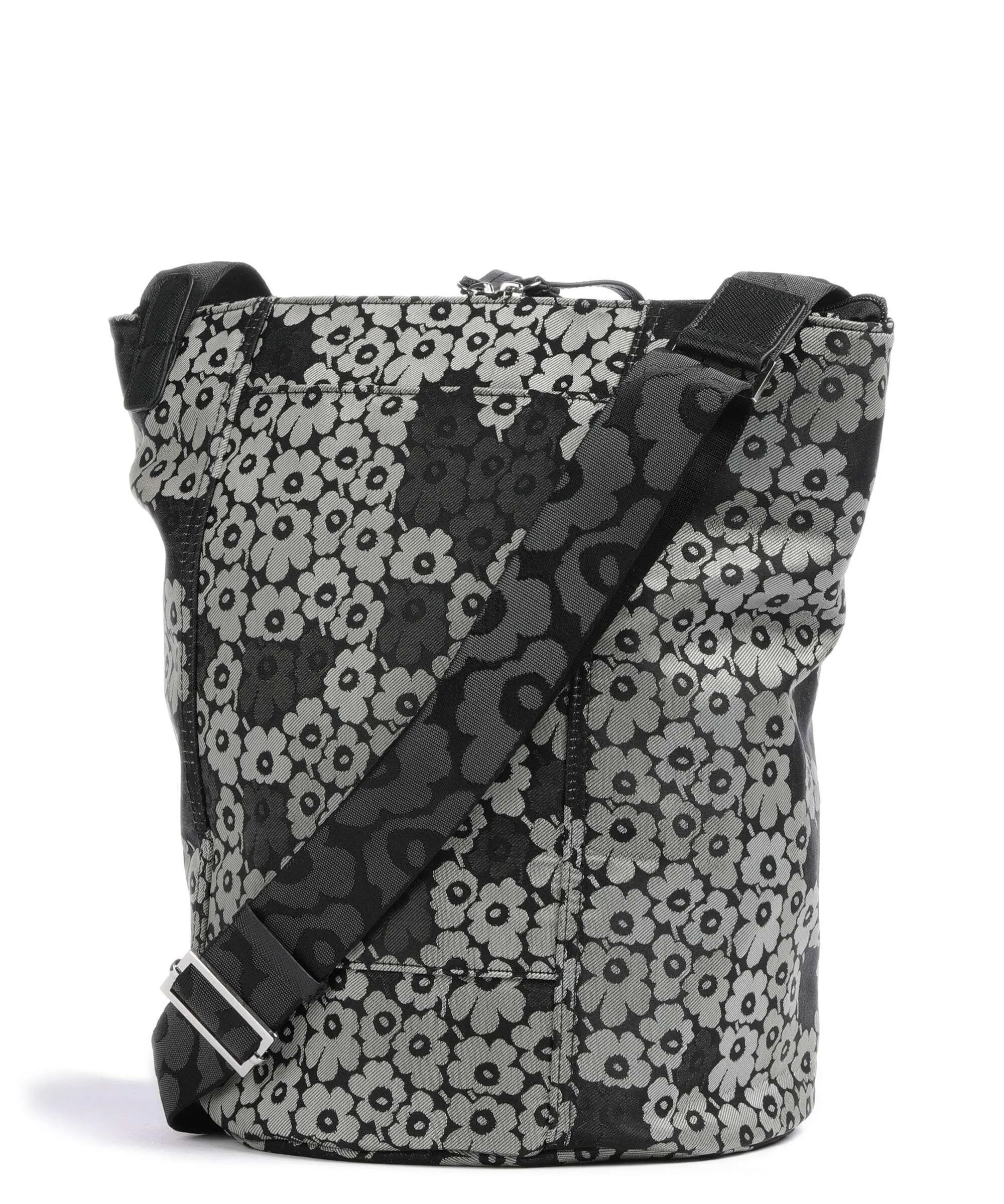  Marimekko Unikko All Day Borsa a secchiello poliestere nero/verde  