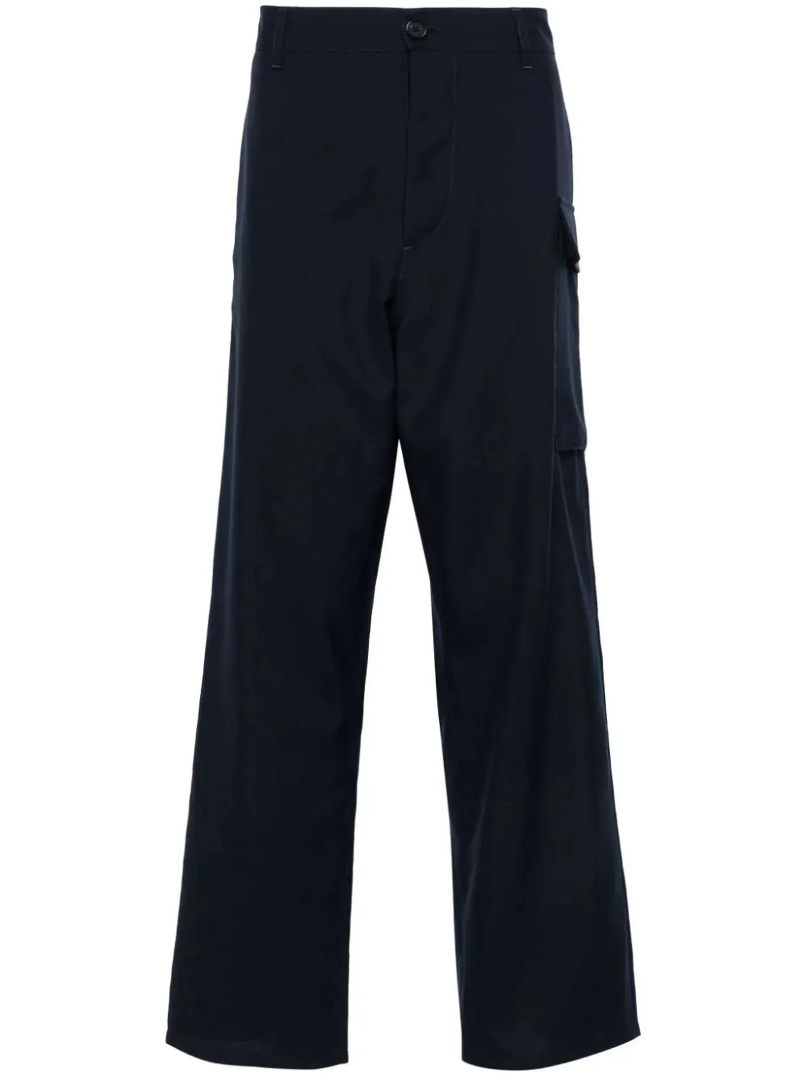 MARNI Abbigliamento,Pantaloni Cargo in lana vergine blu notte 