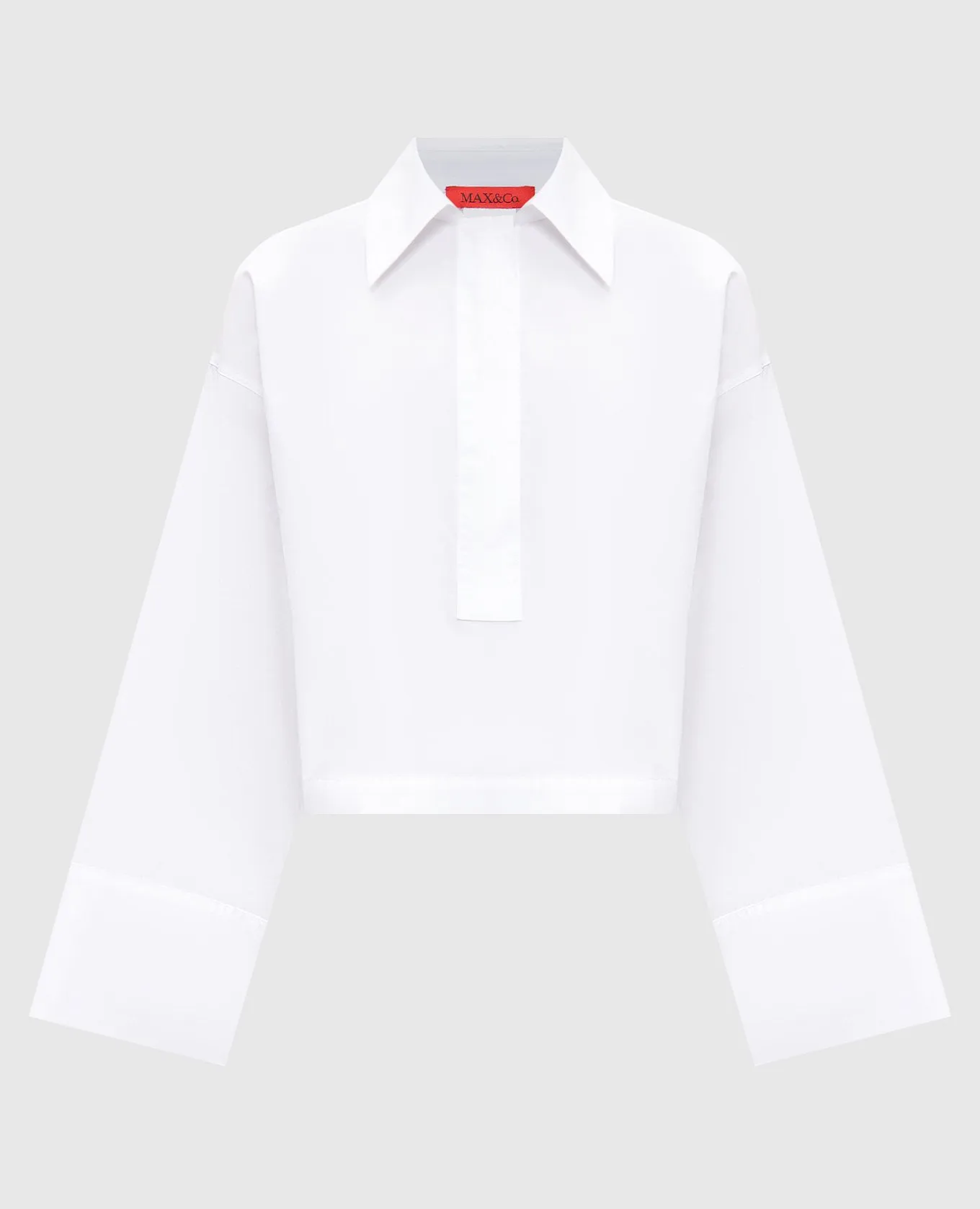 Max & Co Blusa AIA bianca con ricamo stemma logo AIA