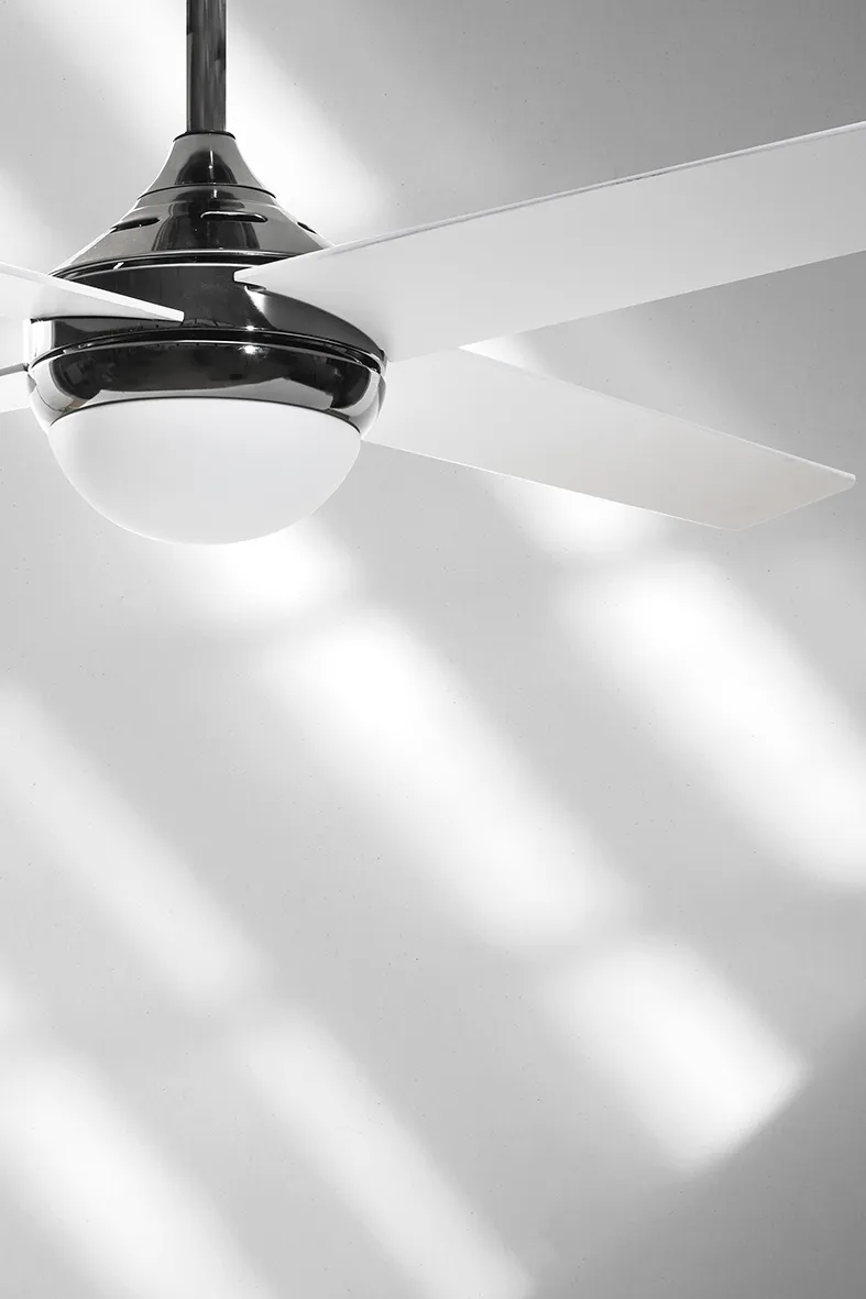 MELTEMI – VENTILATORE 4 PALE GRIGIO 12W 3K