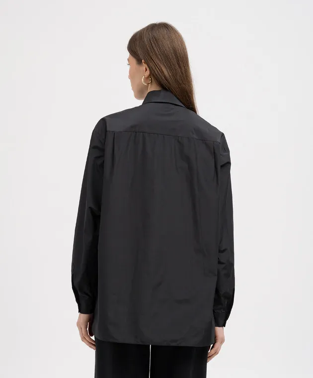 Michael Kors Camicia nera con seta EWA7250248