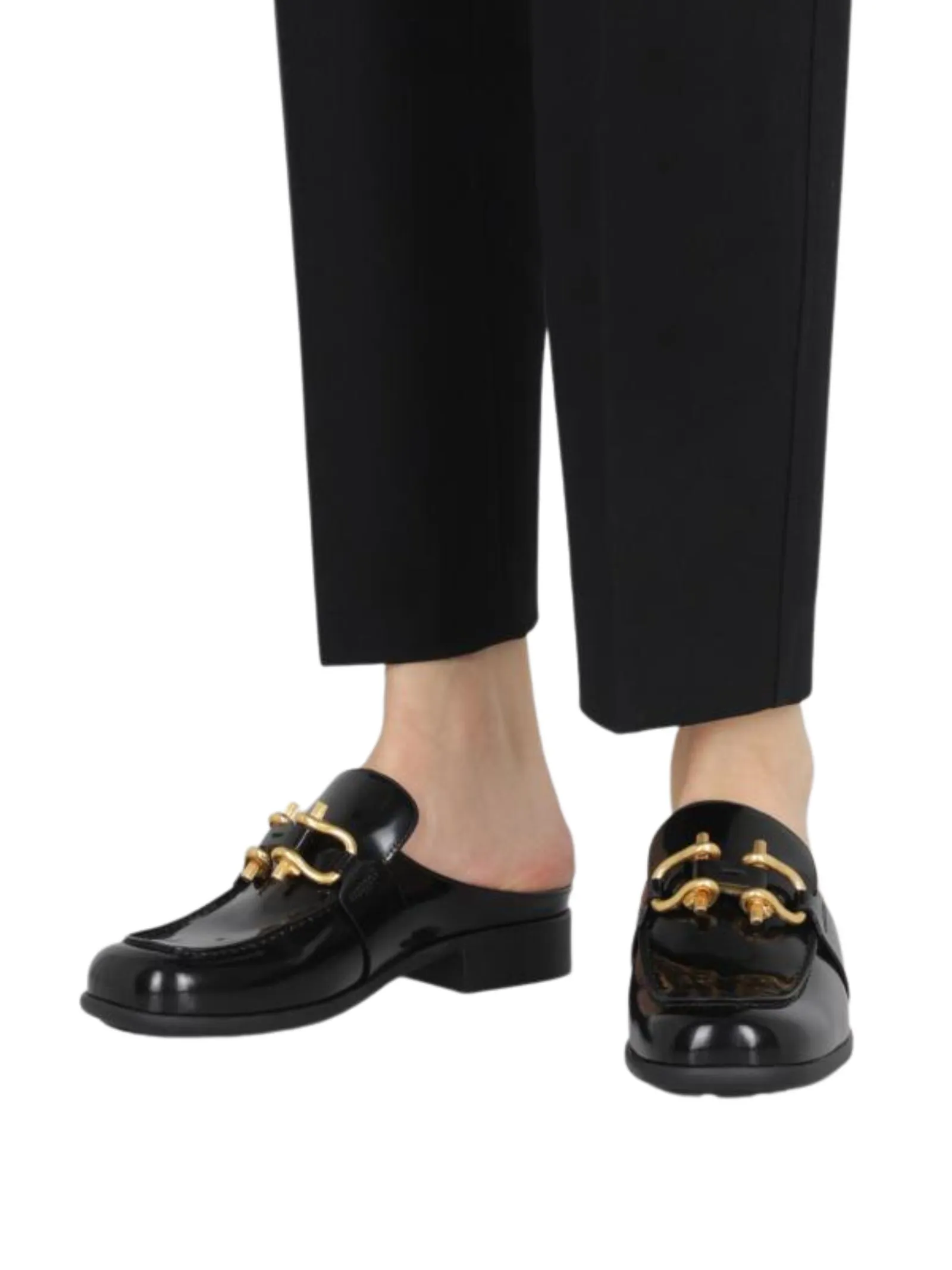 Mocassino mule Monsieur in pelle lucida