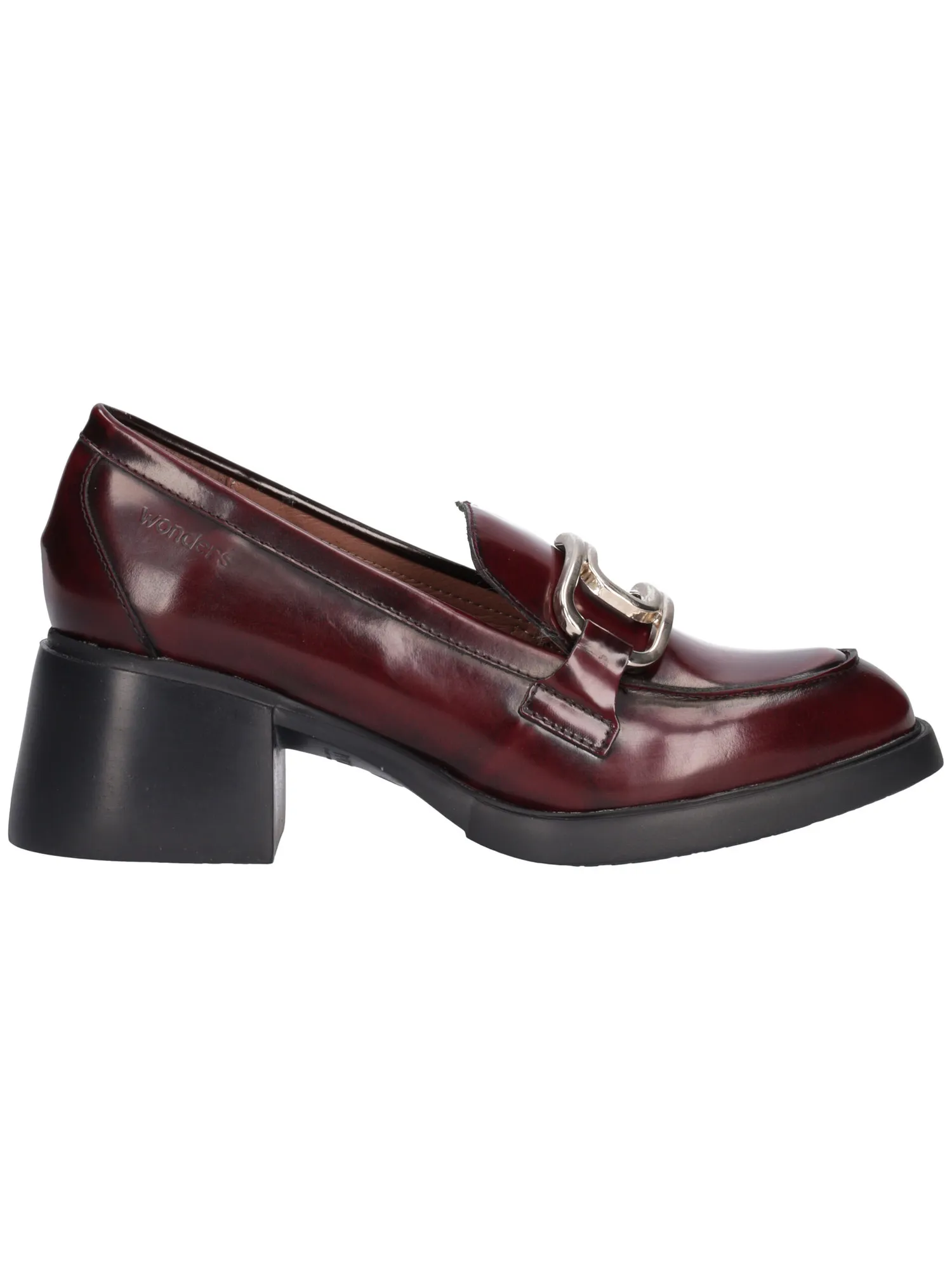 Mocassino tacco largo Wonders da donna bordeaux