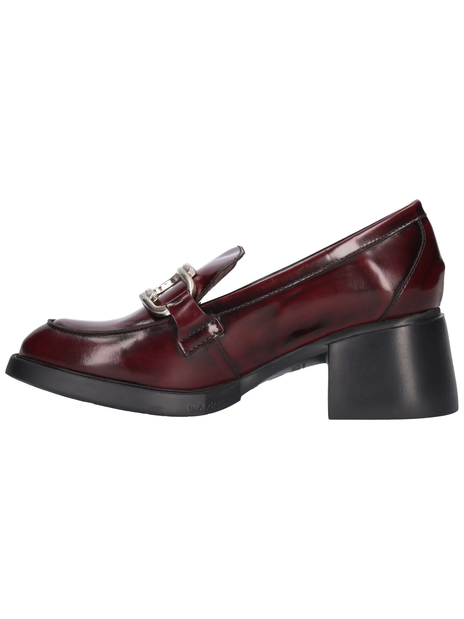 Mocassino tacco largo Wonders da donna bordeaux