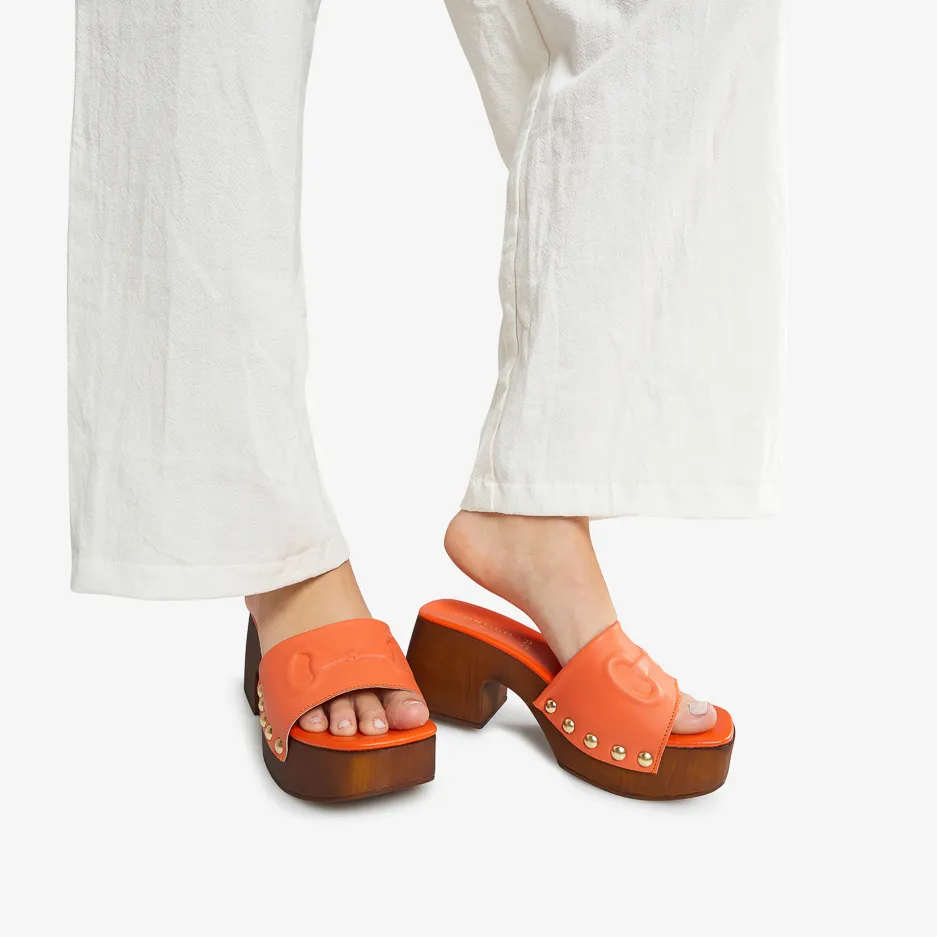 Mule Arancio Morsetto