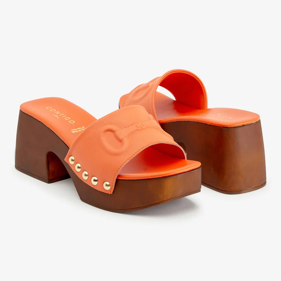 Mule Arancio Morsetto