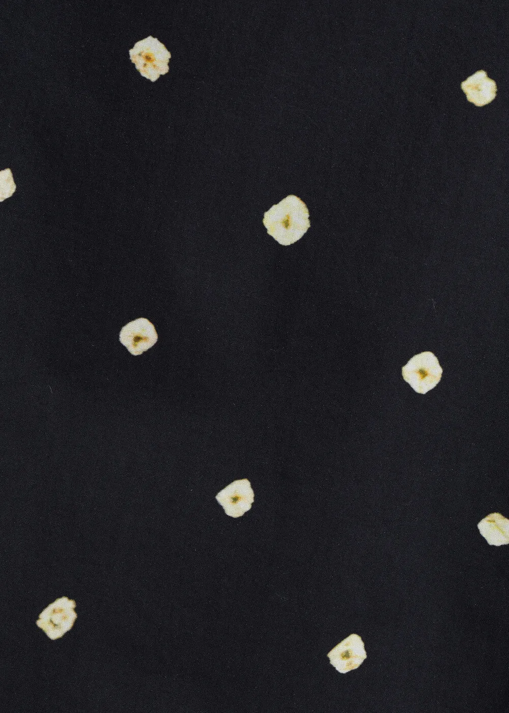 Navy polka dot poplin wrap pants