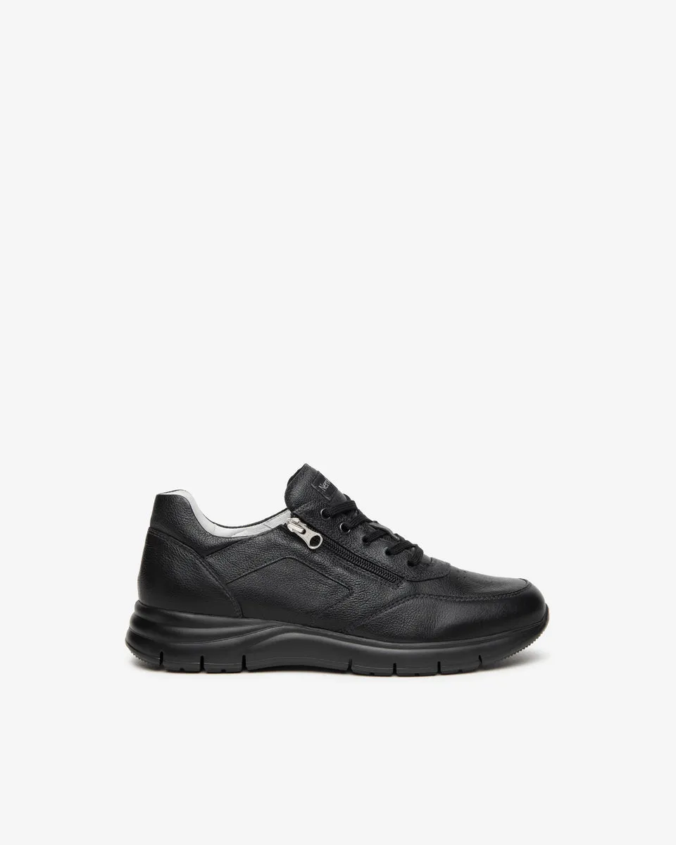 Nero Giardini E400182U sneakers uomo in pelle nero