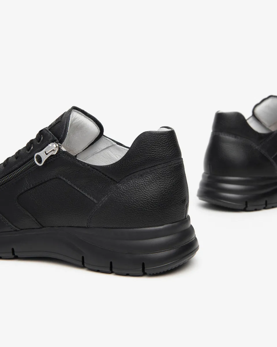Nero Giardini E400182U sneakers uomo in pelle nero