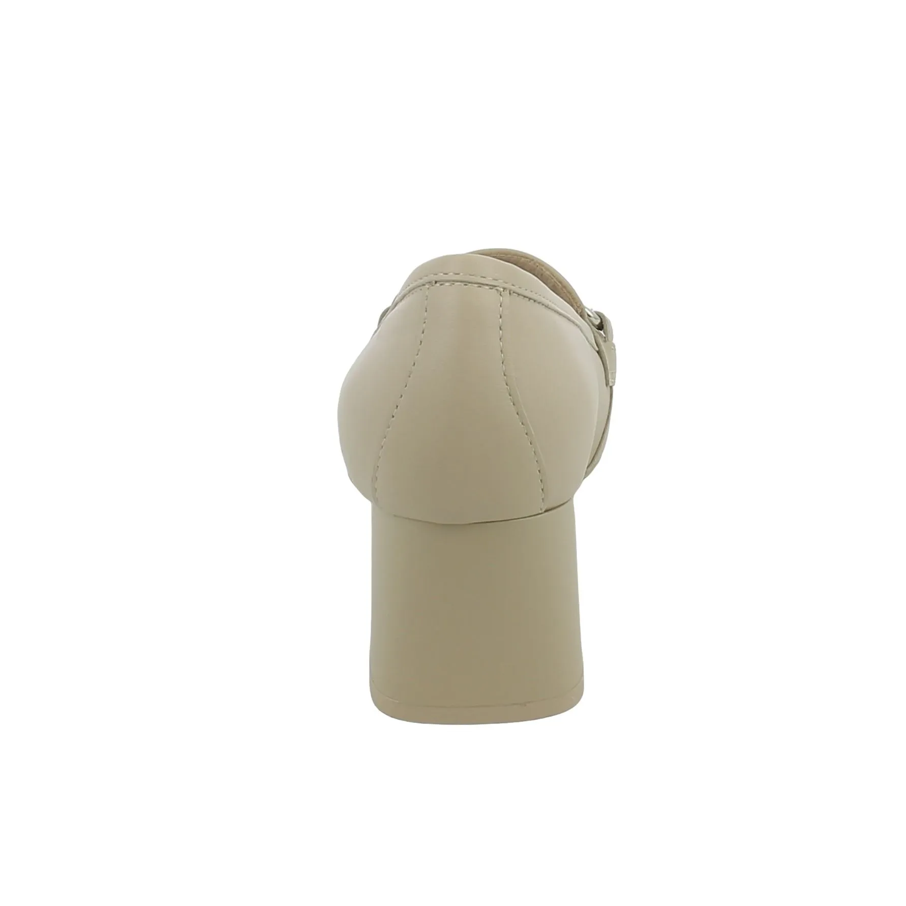 NeroGiardini  Mocassino in pelle beige con tacco medio 