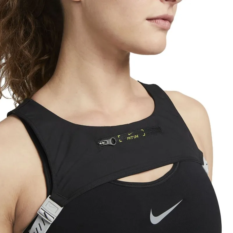 Nike Reggiseno Sportivo Nero Lt Smoke Grigio Donna