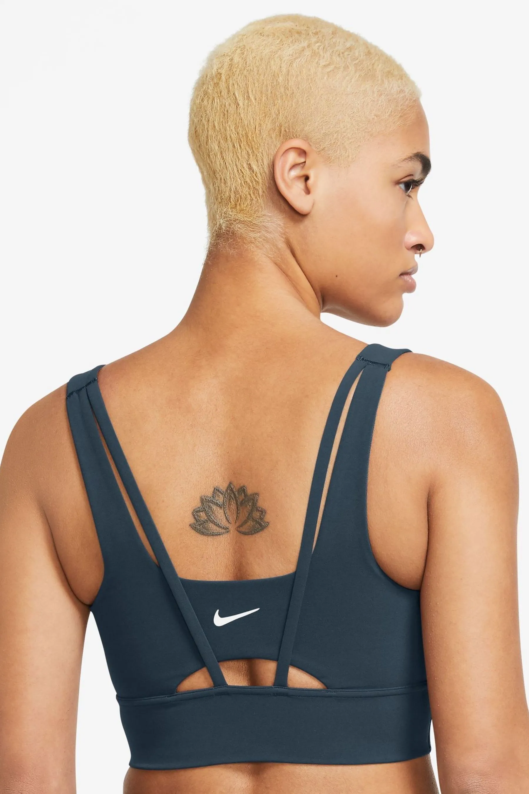 Nike - Zenvy - Reggiseno sportivo lungo imbottito a sostegno medio