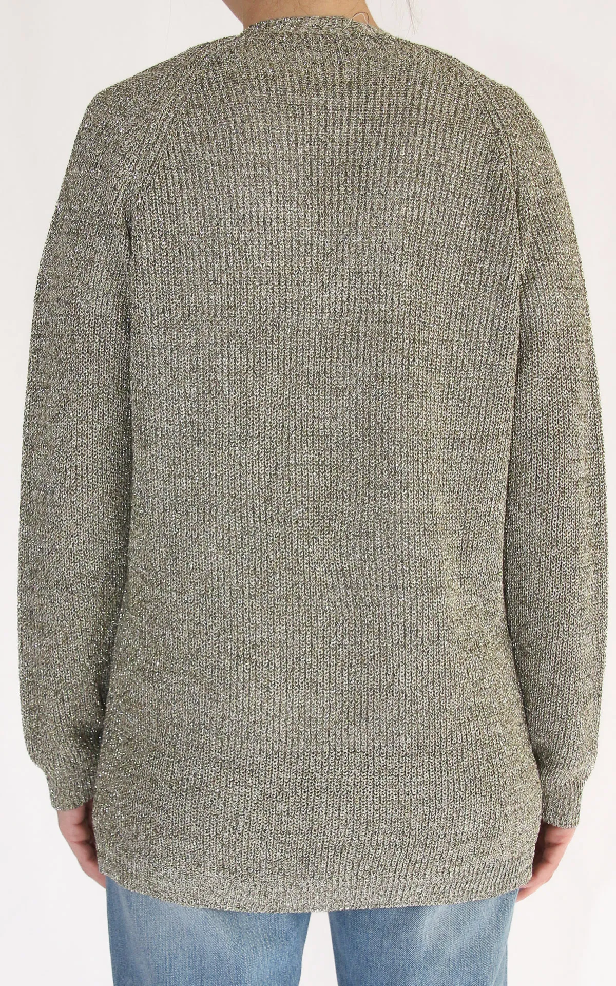 Off-on – Cardigan lurex – Verde