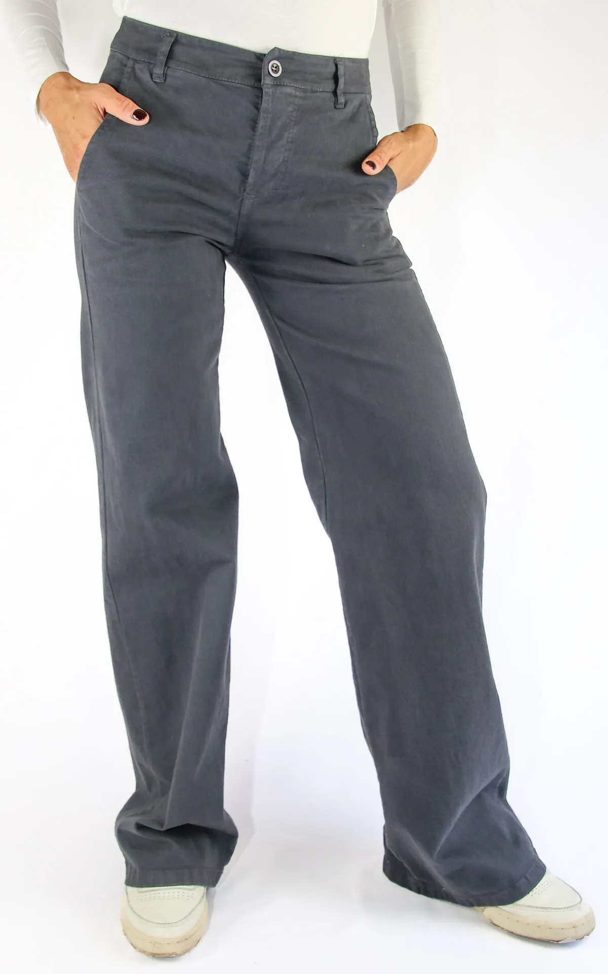 Off-On – pantalone palazzo – grigio