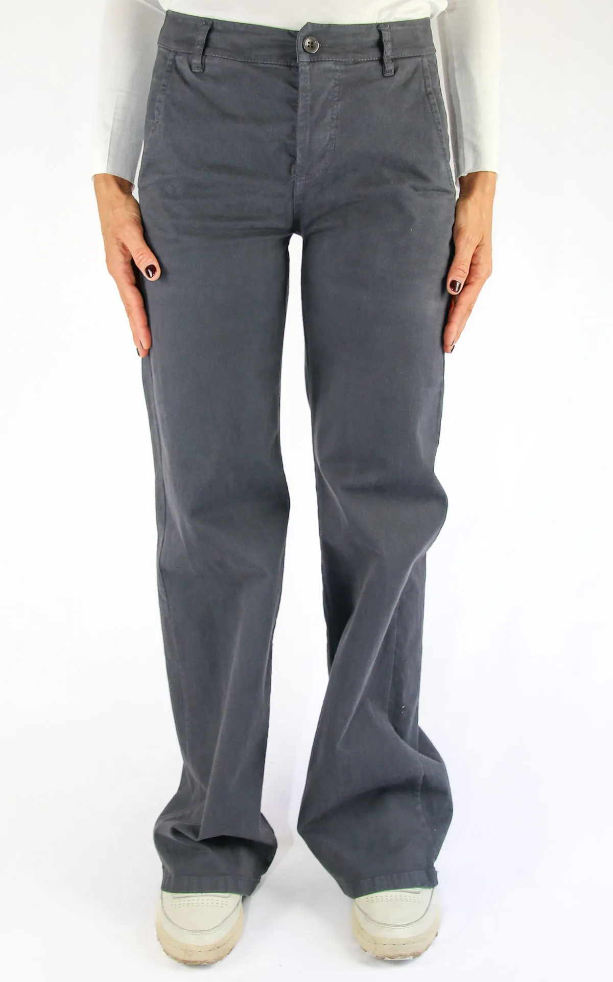 Off-On – pantalone palazzo – grigio