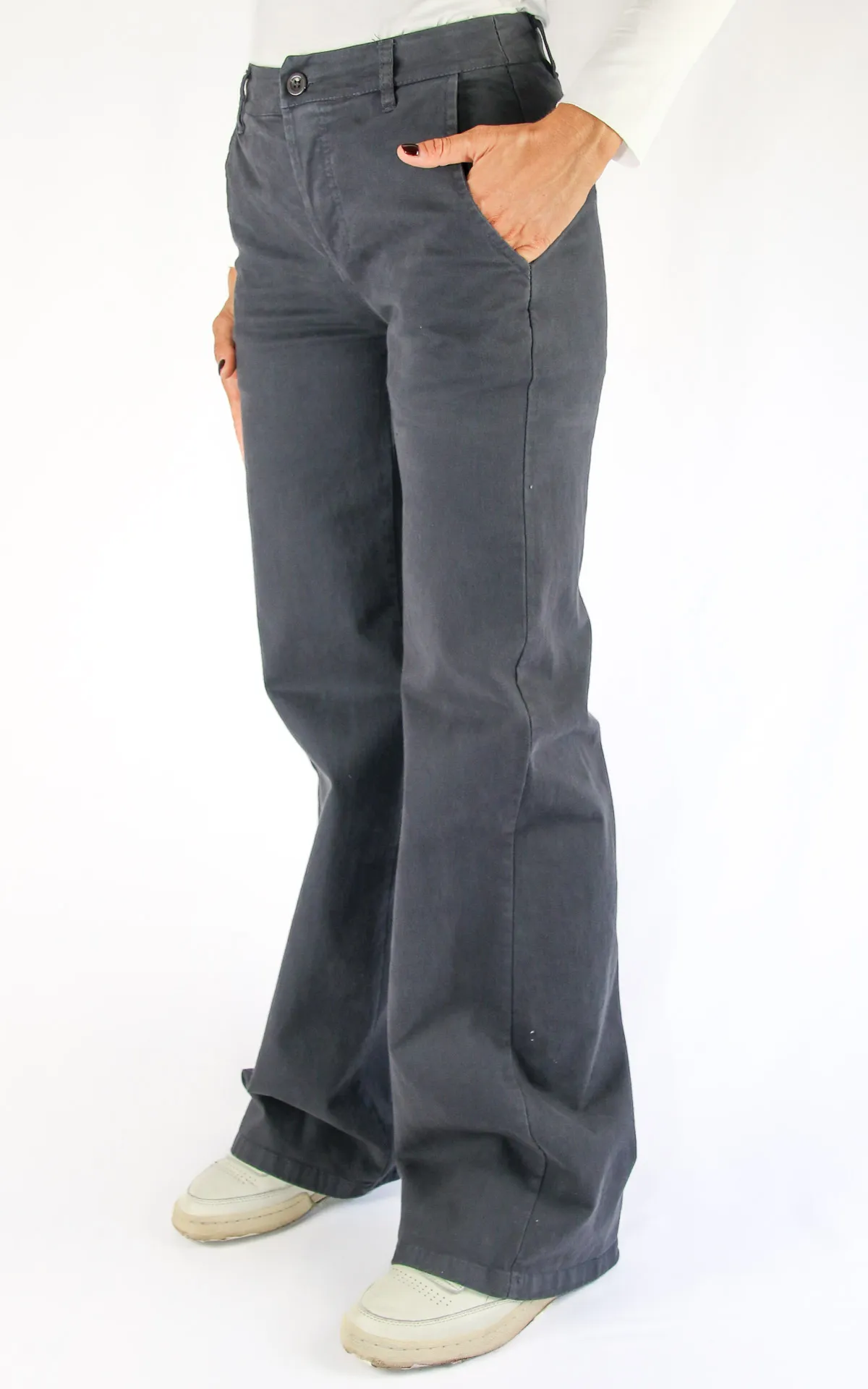 Off-On – pantalone palazzo – grigio