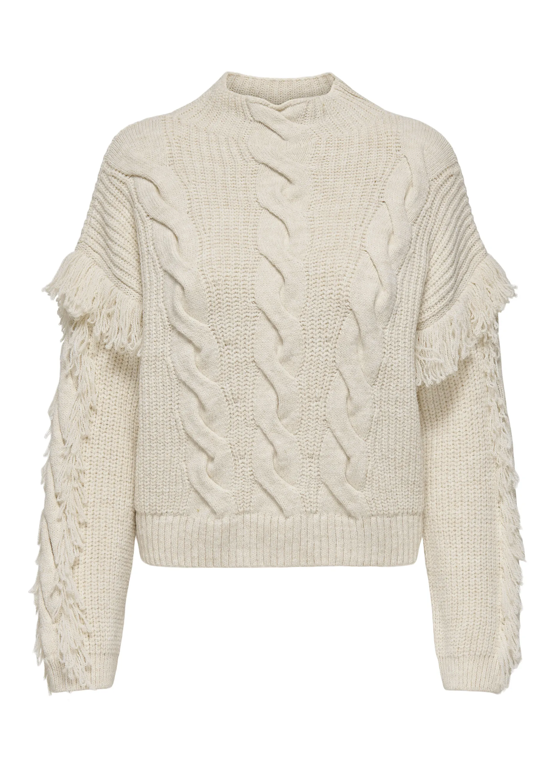 ONLY  Pullover a maniche lunghe sfrangiato donna