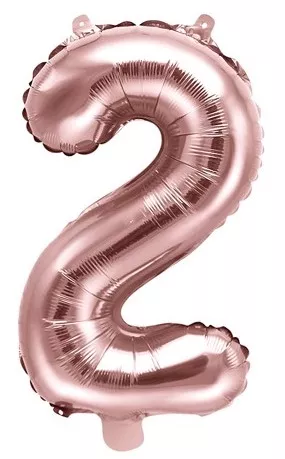 Palloncino 2 oro rosa 35 cm