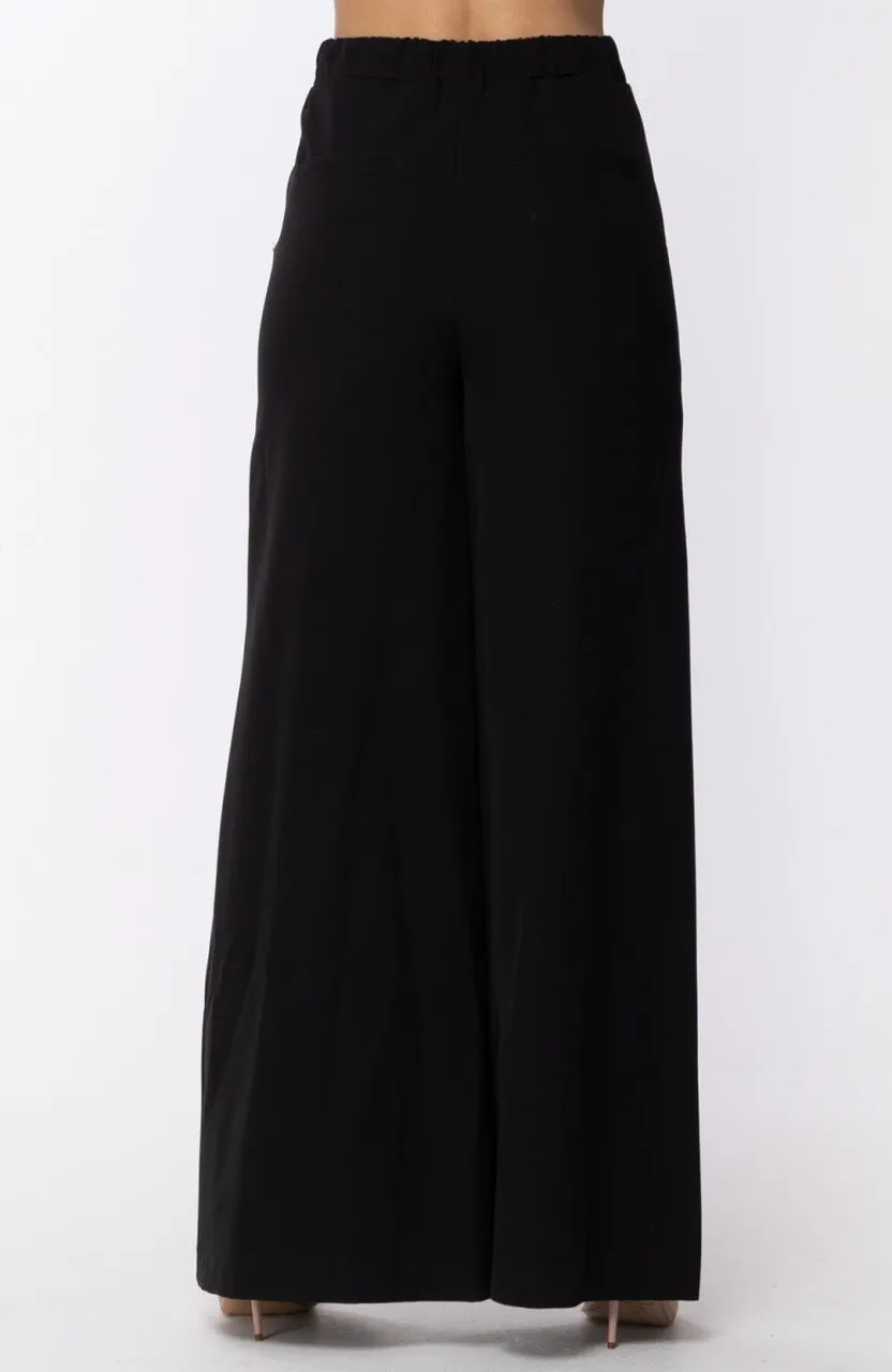 Pantalone a palazzo basic Nero