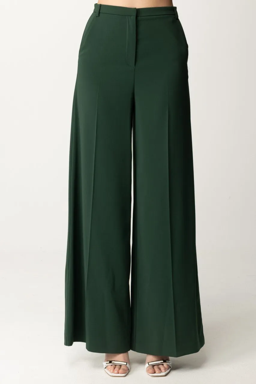 Pantalone a Palazzo con maxi gamba Tuscany Green