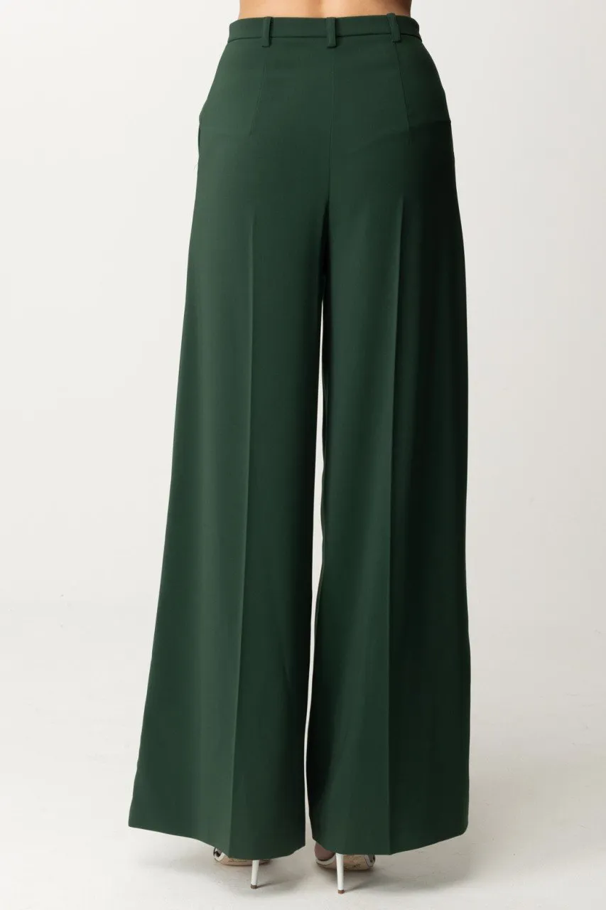 Pantalone a Palazzo con maxi gamba Tuscany Green