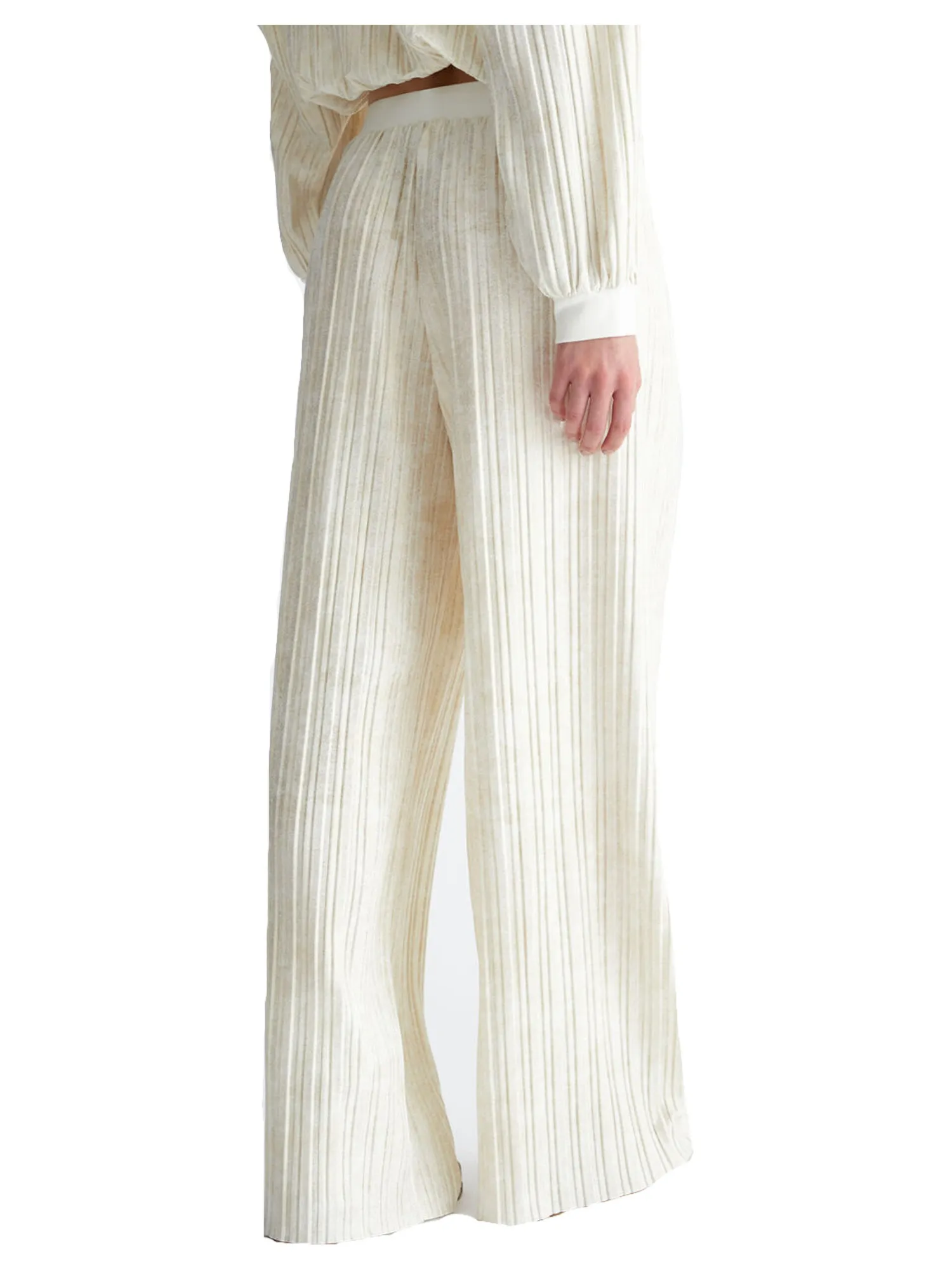 Pantalone a palazzo Liu Jo da donna avorio