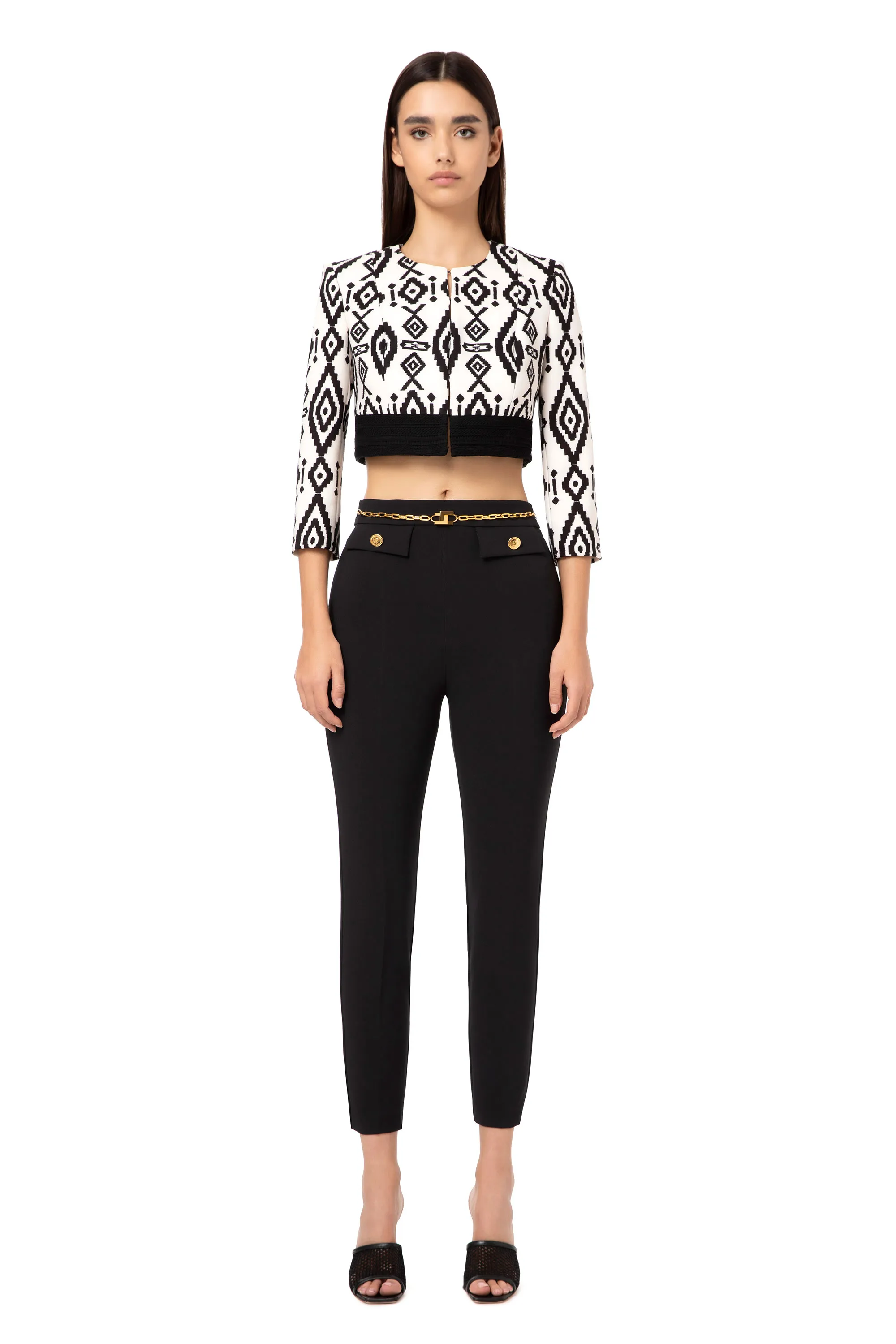 Pantalone affusolato con catena