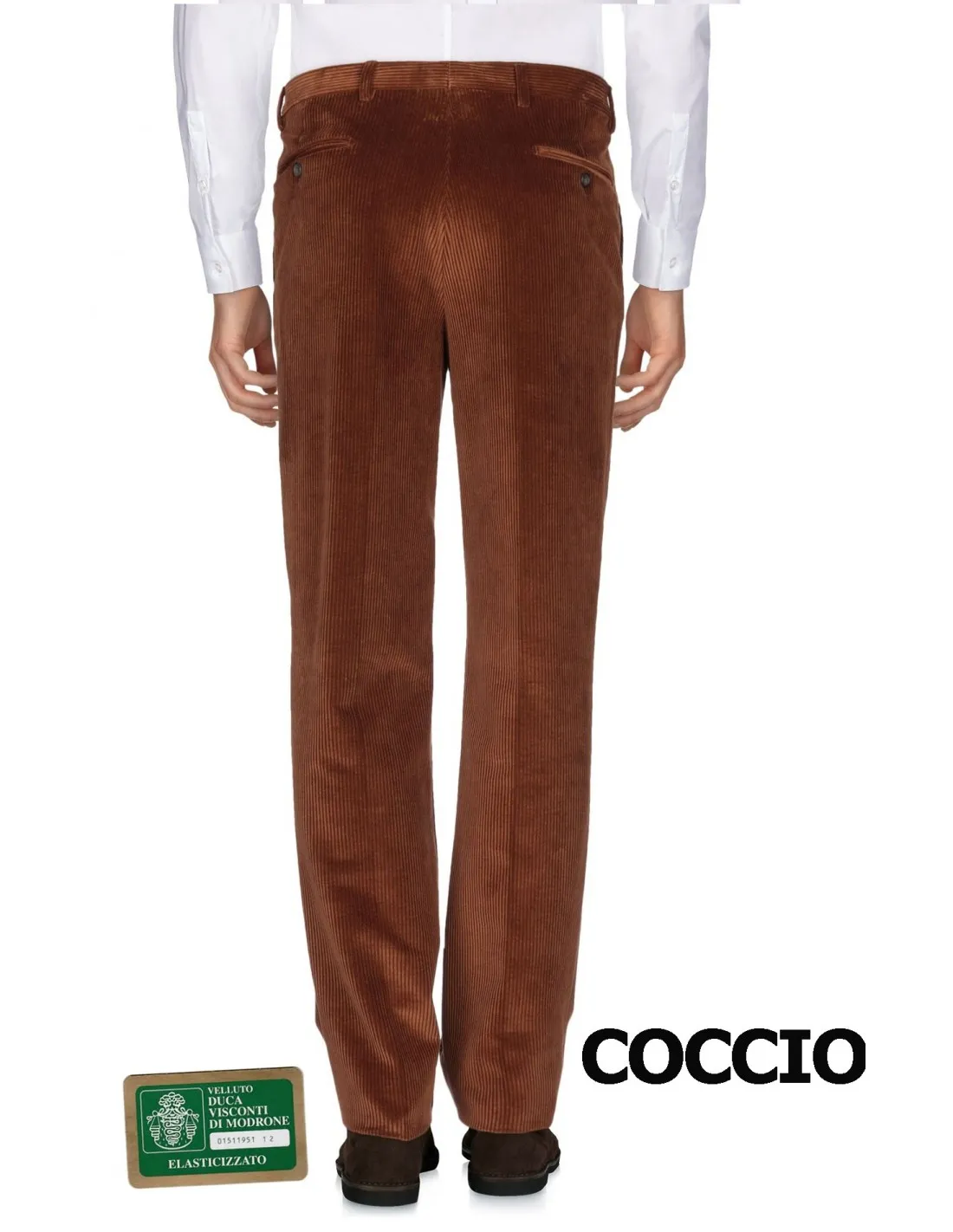 Pantalone in cotone Velluto a coste Coccio autunno inverno
