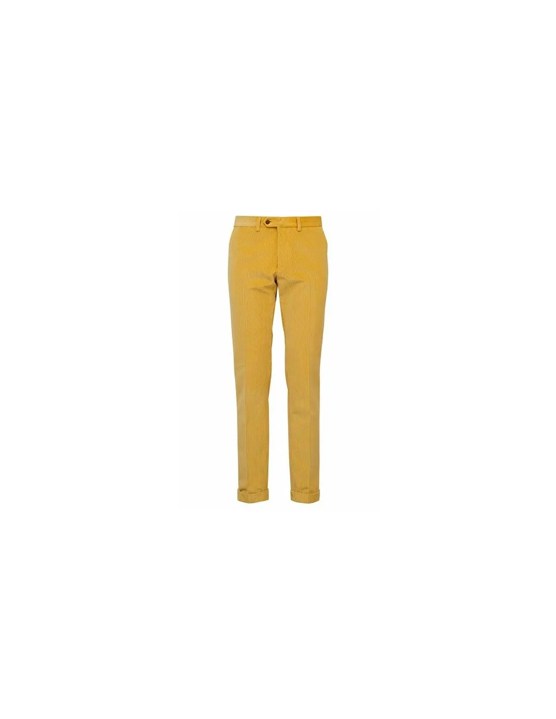 Pantalone in cotone Velluto a coste Giallo