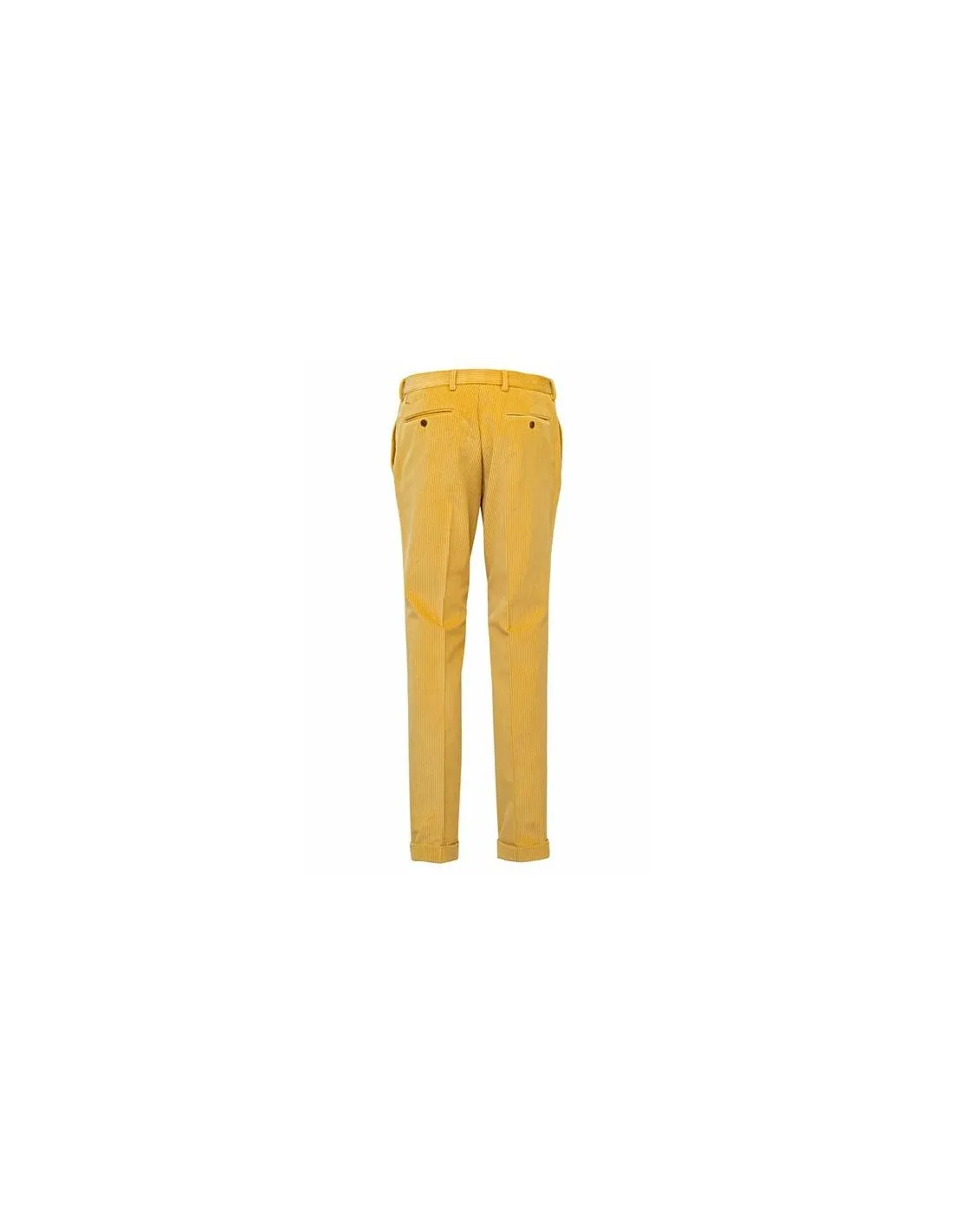 Pantalone in cotone Velluto a coste Giallo