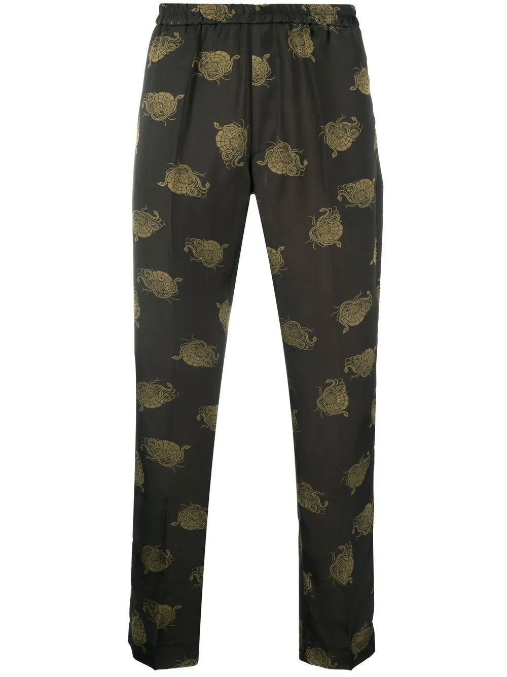 pantalone in tessuto jaquard