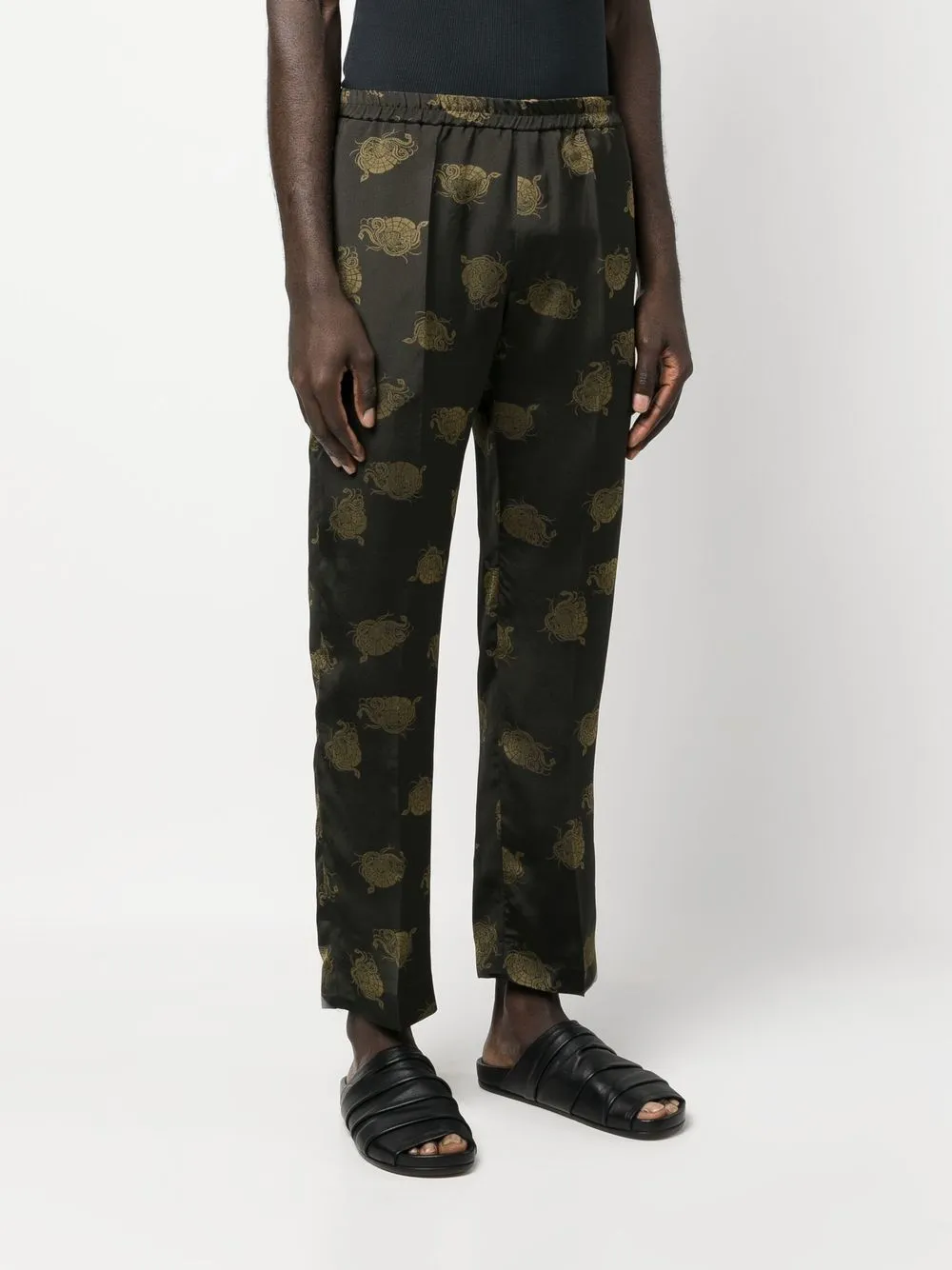 pantalone in tessuto jaquard