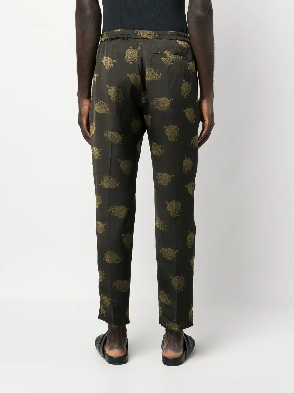 pantalone in tessuto jaquard